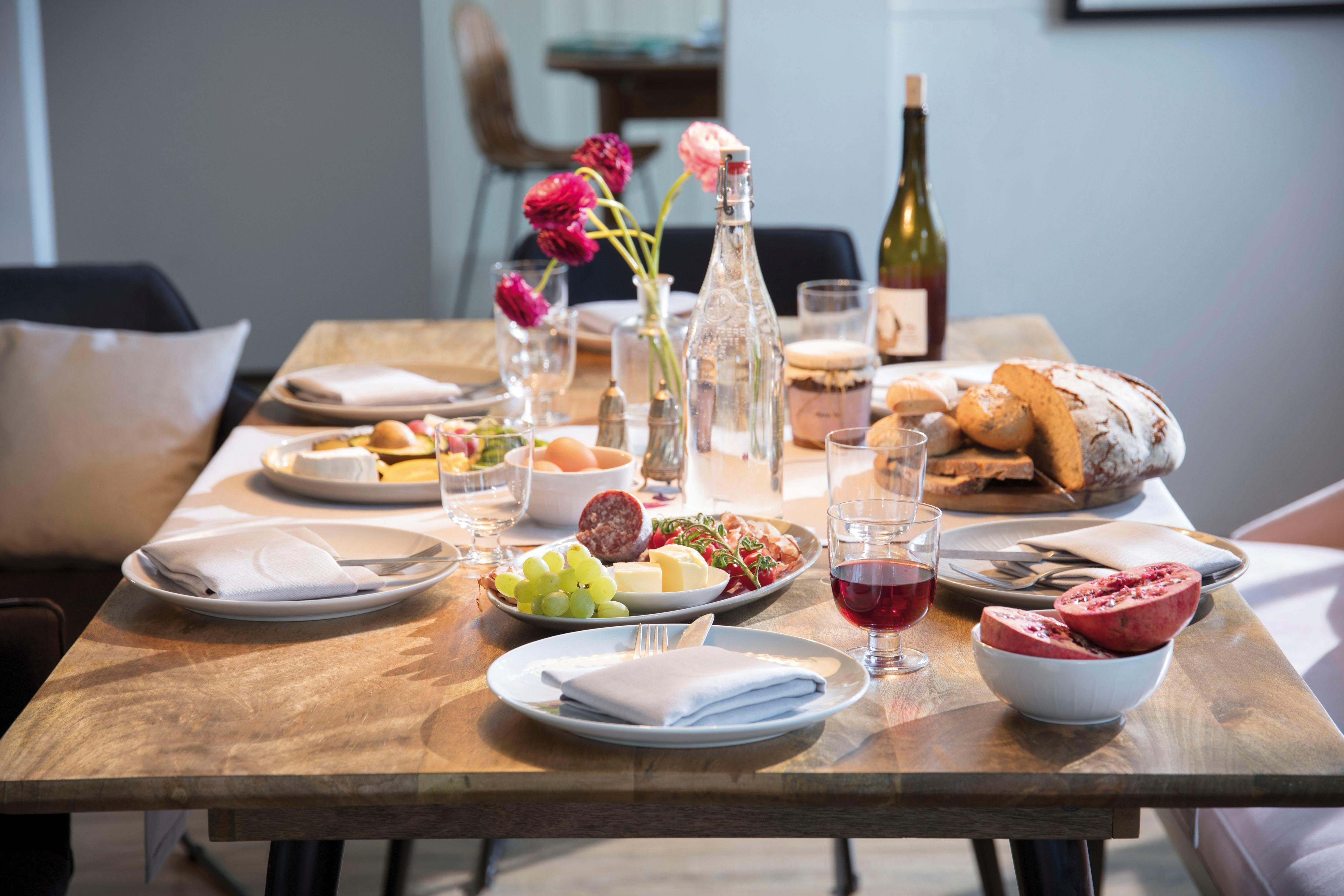 TOM TAILOR HOME Eettafel T-SOHO TABLE LARGE van mangohout, breedte 180 cm