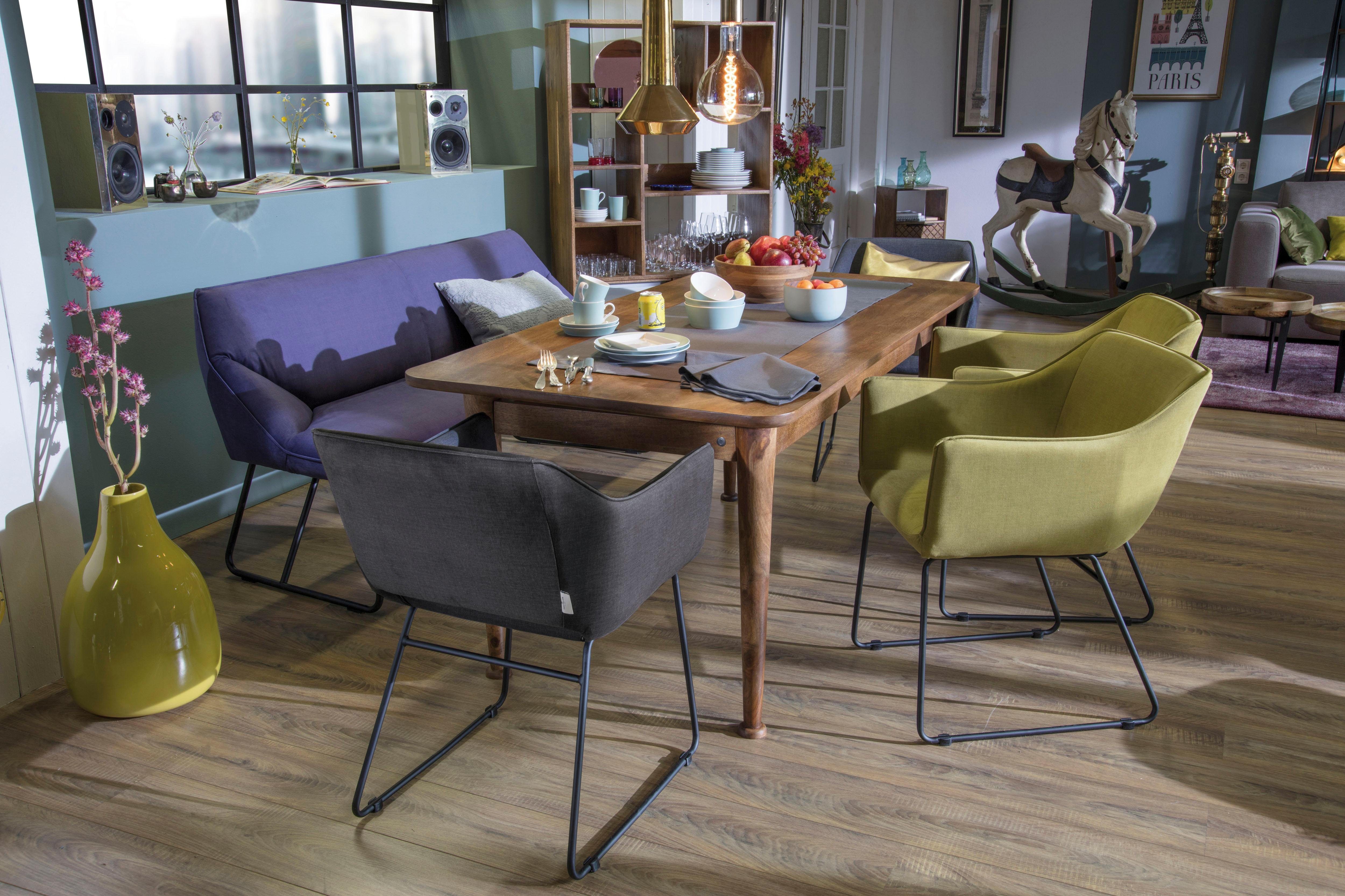 TOM TAILOR HOME Kuipstoel T-VELVET ARMCHAIR (set, 2 stuks)