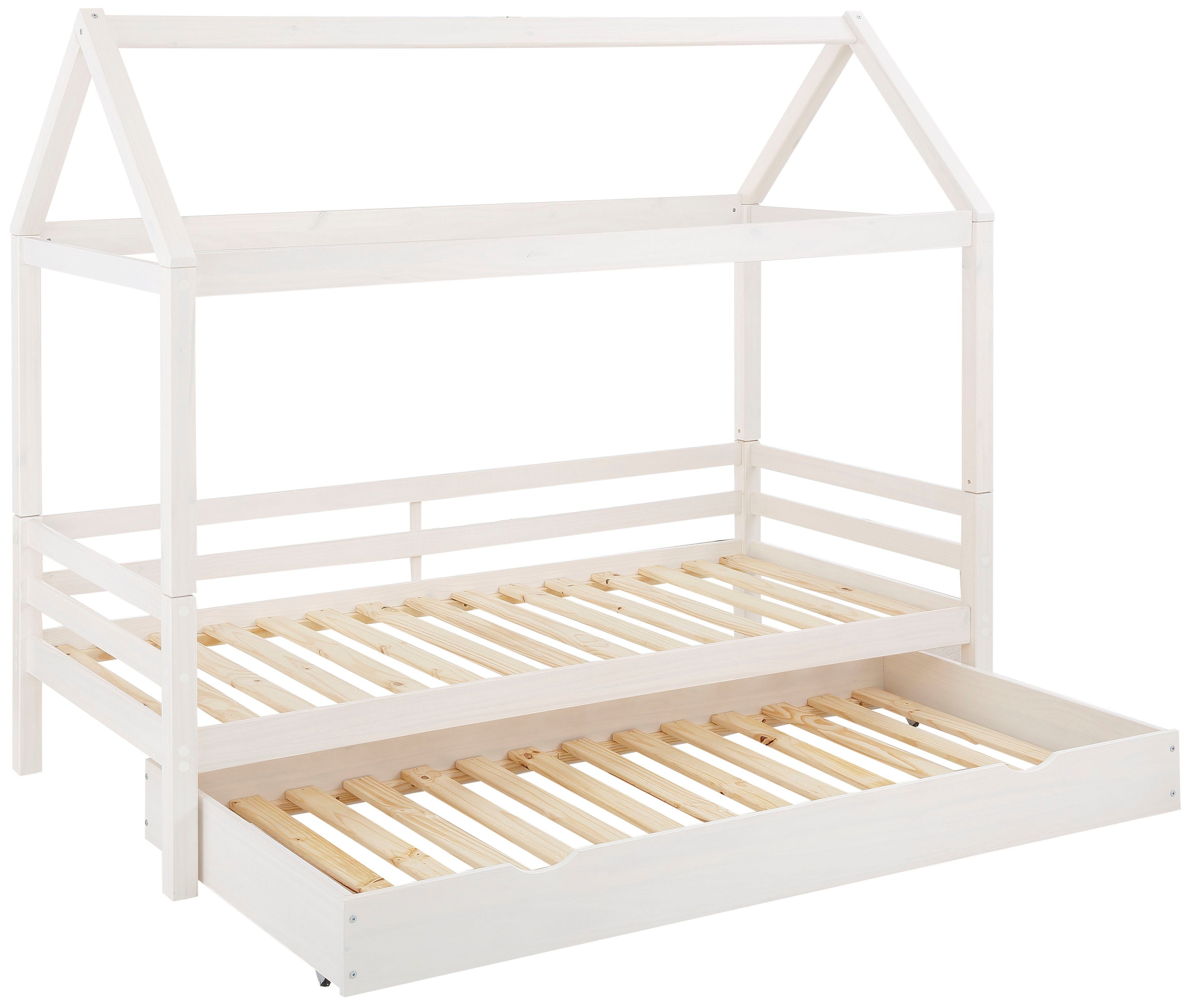 Lüttenhütt Kinderledikant Alpi inclusief bedlade en lattenbodem, ligoppervlak 90x200 cm,
