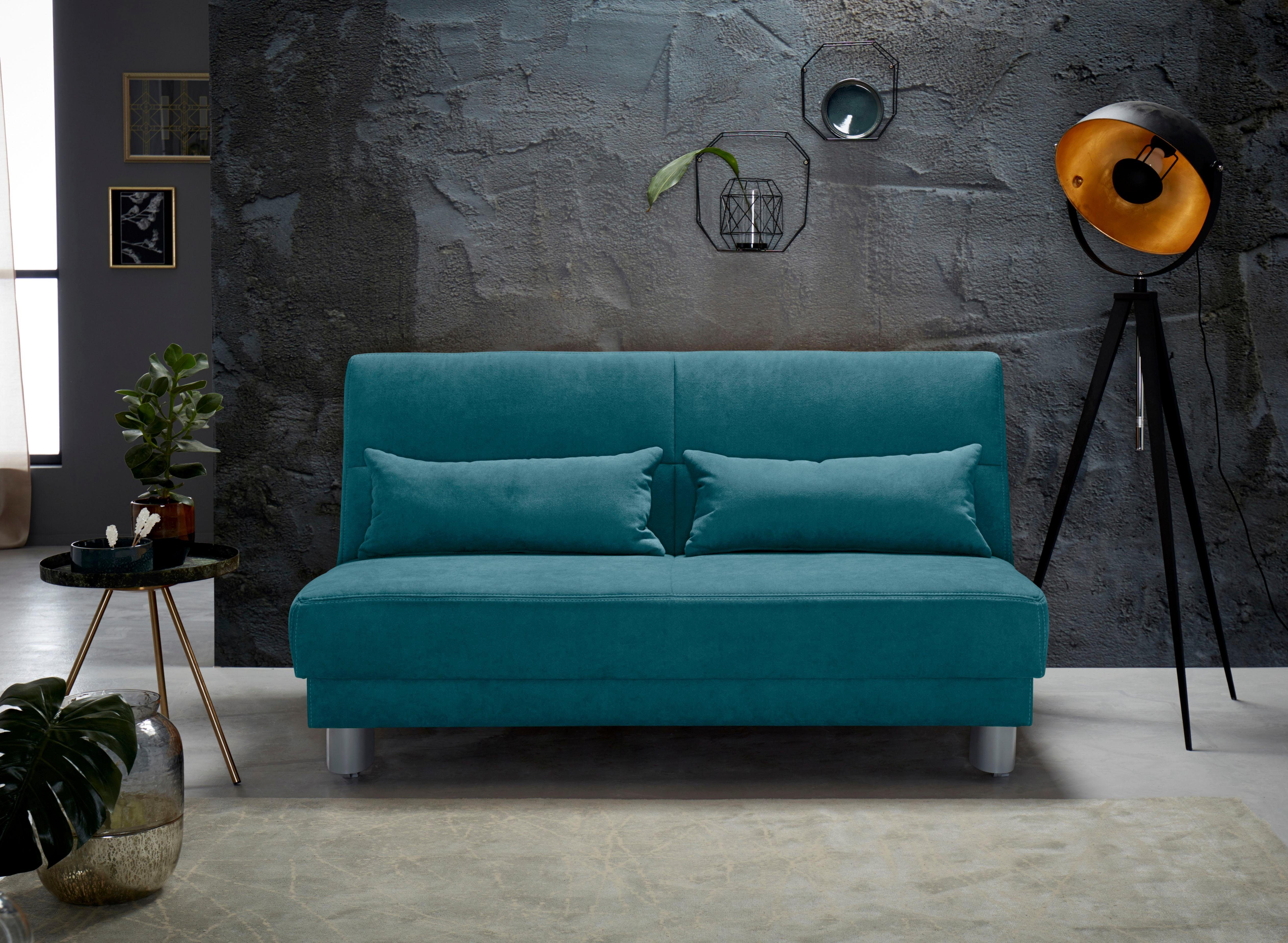 INOSIGN Slaapbank GINA in een handomdraai van bank in bed te veranderen groen, slaapbanken, 160 cm x 195 cm