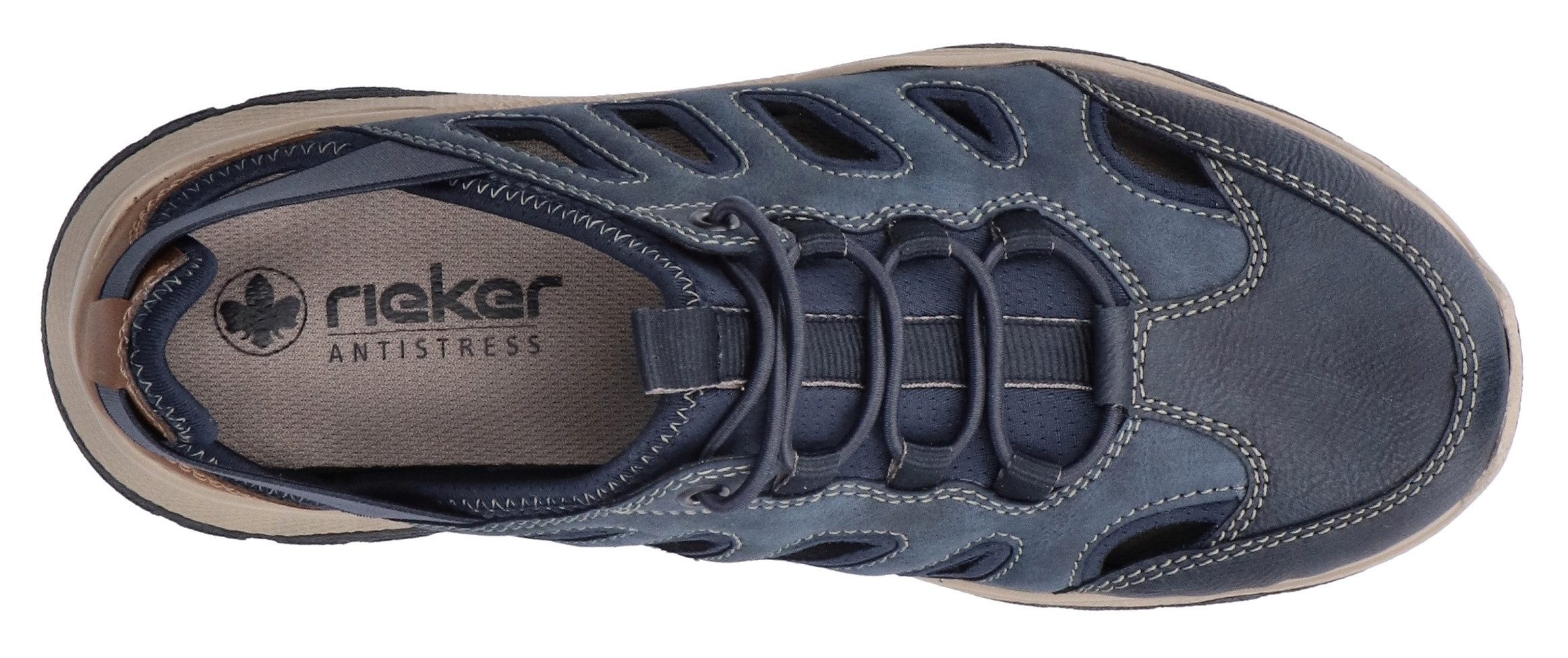 Rieker Slip-on sneakers , instapschoen, trekking schoen, outdoorschoen met elastische band