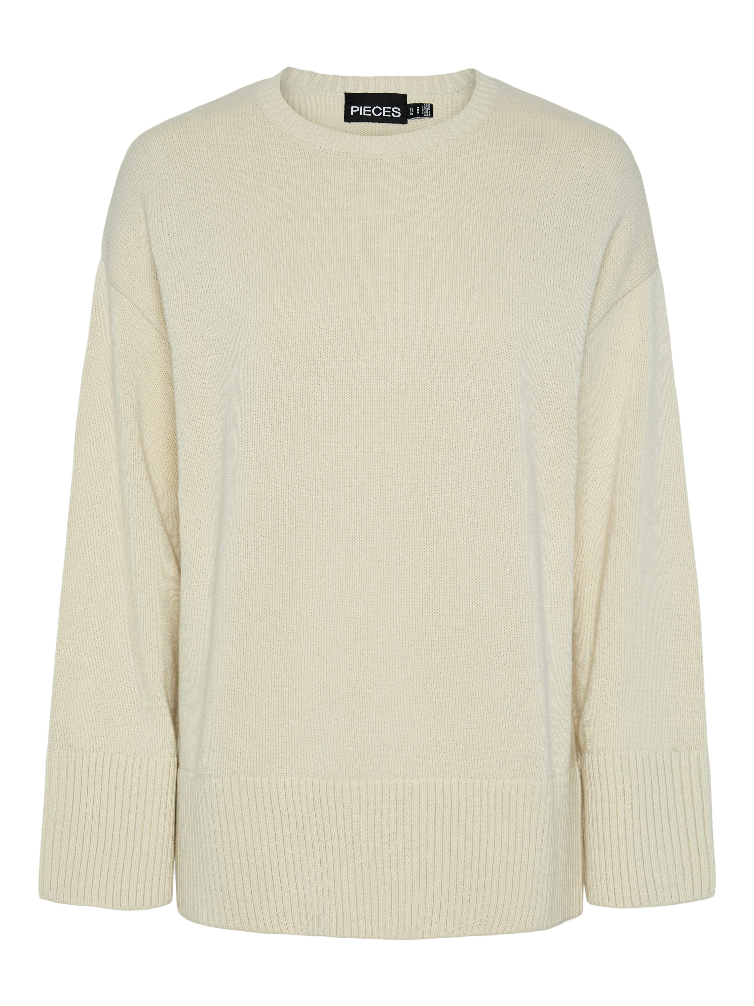 pieces Trui met ronde hals PCAVA LS O-NECK SLIT KNIT NOOS