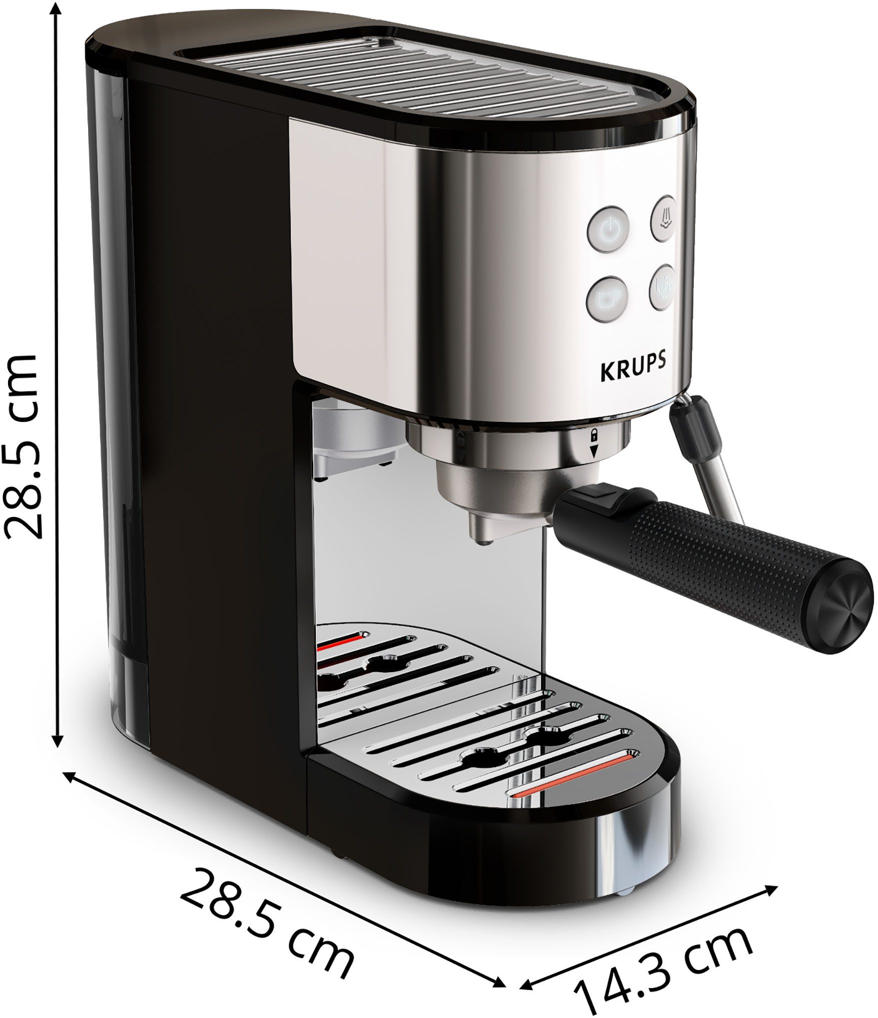 Krups Espressomachine XP4418 Virtuoso Essential, Siebträger