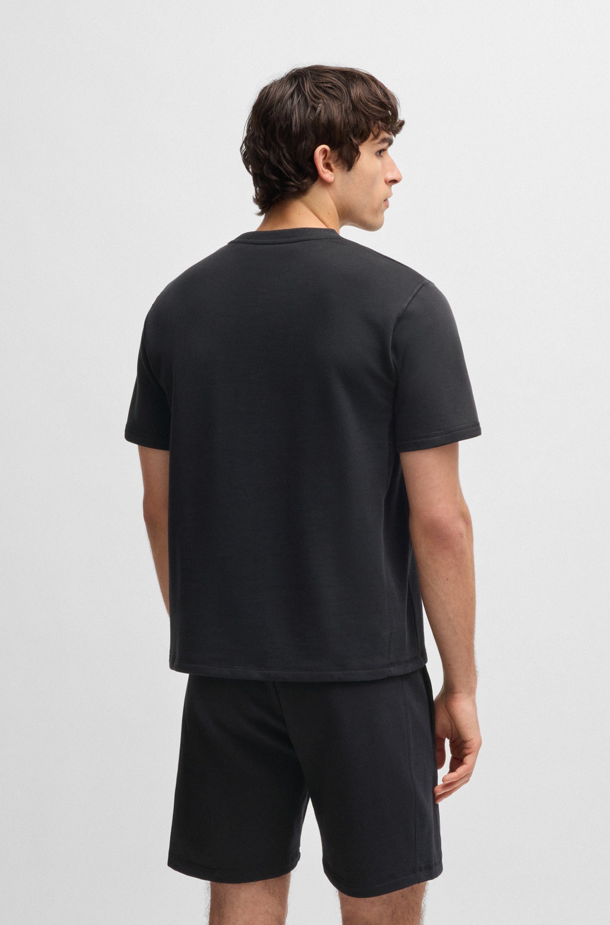 BOSS T-shirt David met groot logoborduursel