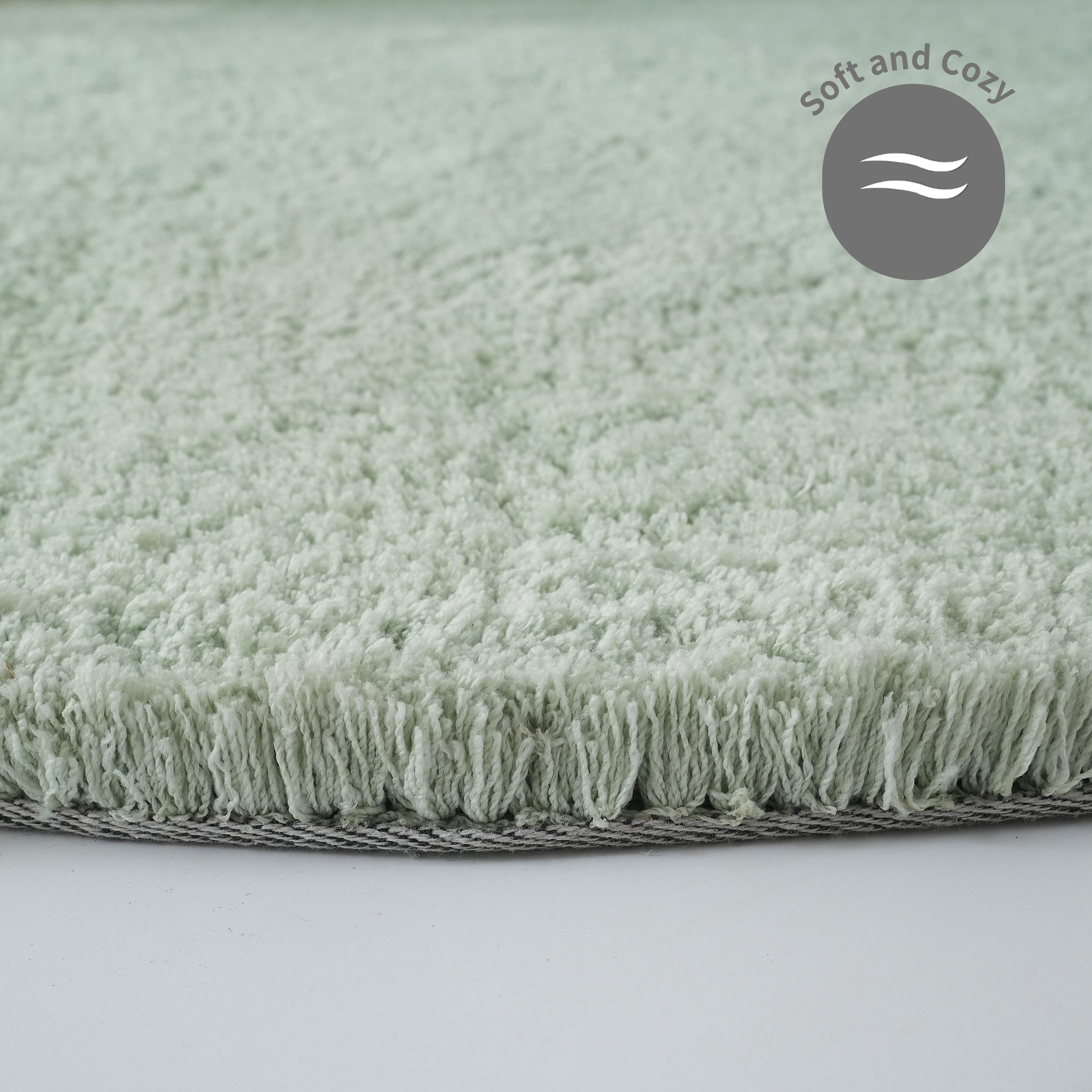 my home Hoogpolig vloerkleed Microvezeltapijt Magong, bijzonder zacht, zeer fijne pool unikleur, zachte vloerkleden, woonkamer, slaapkamer, kinderkamer