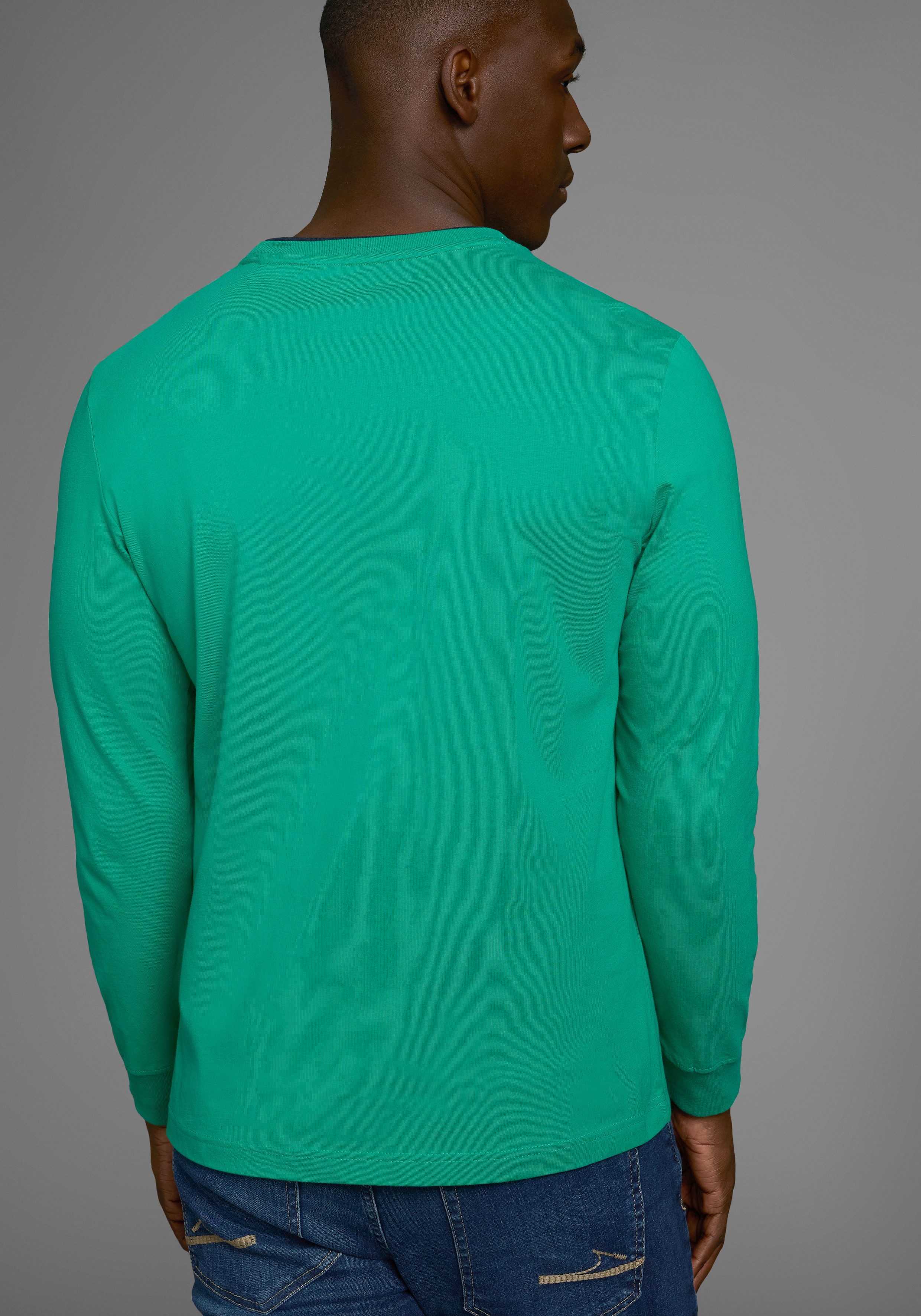 DELMAO Shirt met lange mouwen met een moderne print - nieuwe collectie