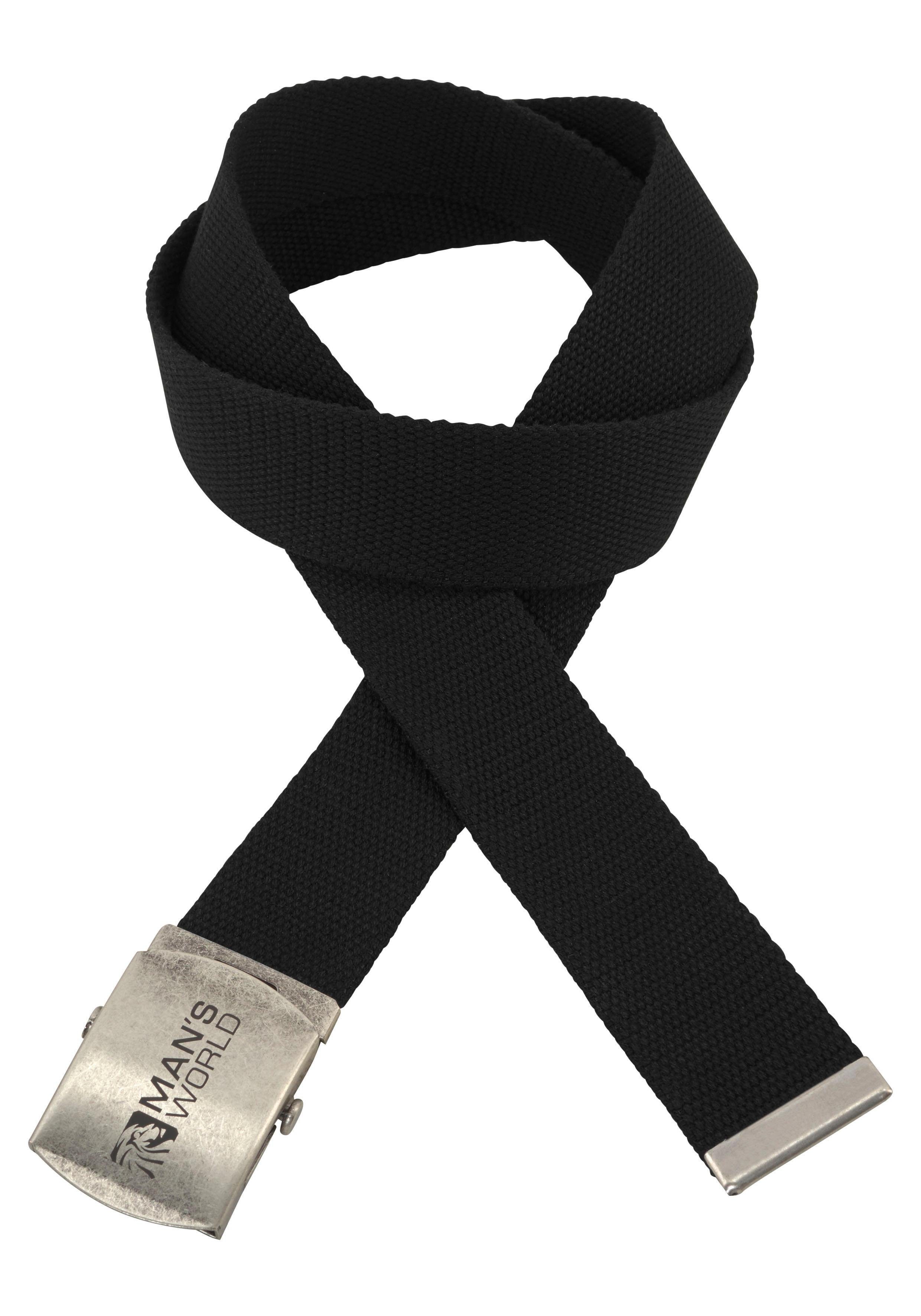 Man's World Stoffen riem Met koppelgesp, textielen bandceintuur