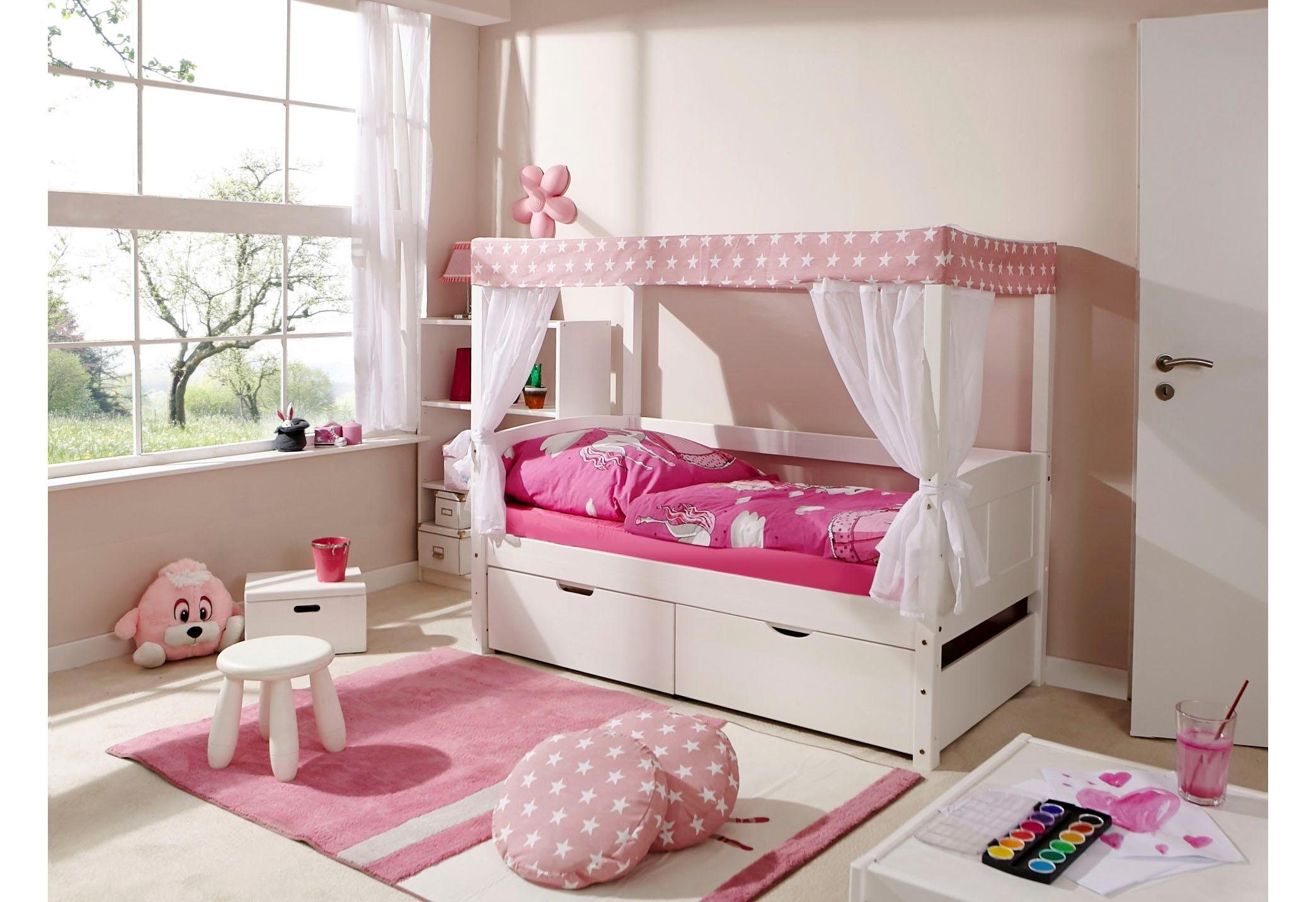 Ticaa Hemelbed Lino bedden roze