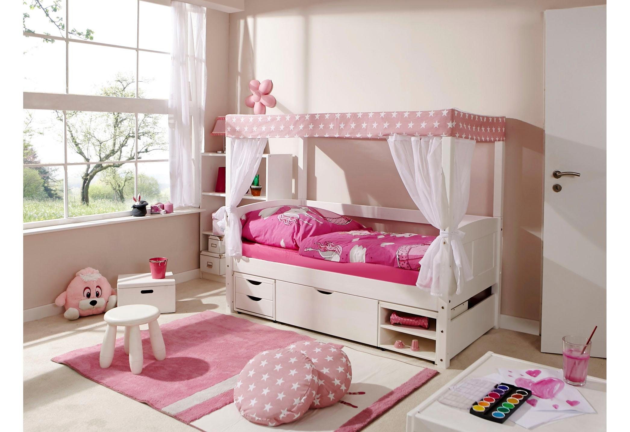Ticaa Hemelbed Lino bedden roze
