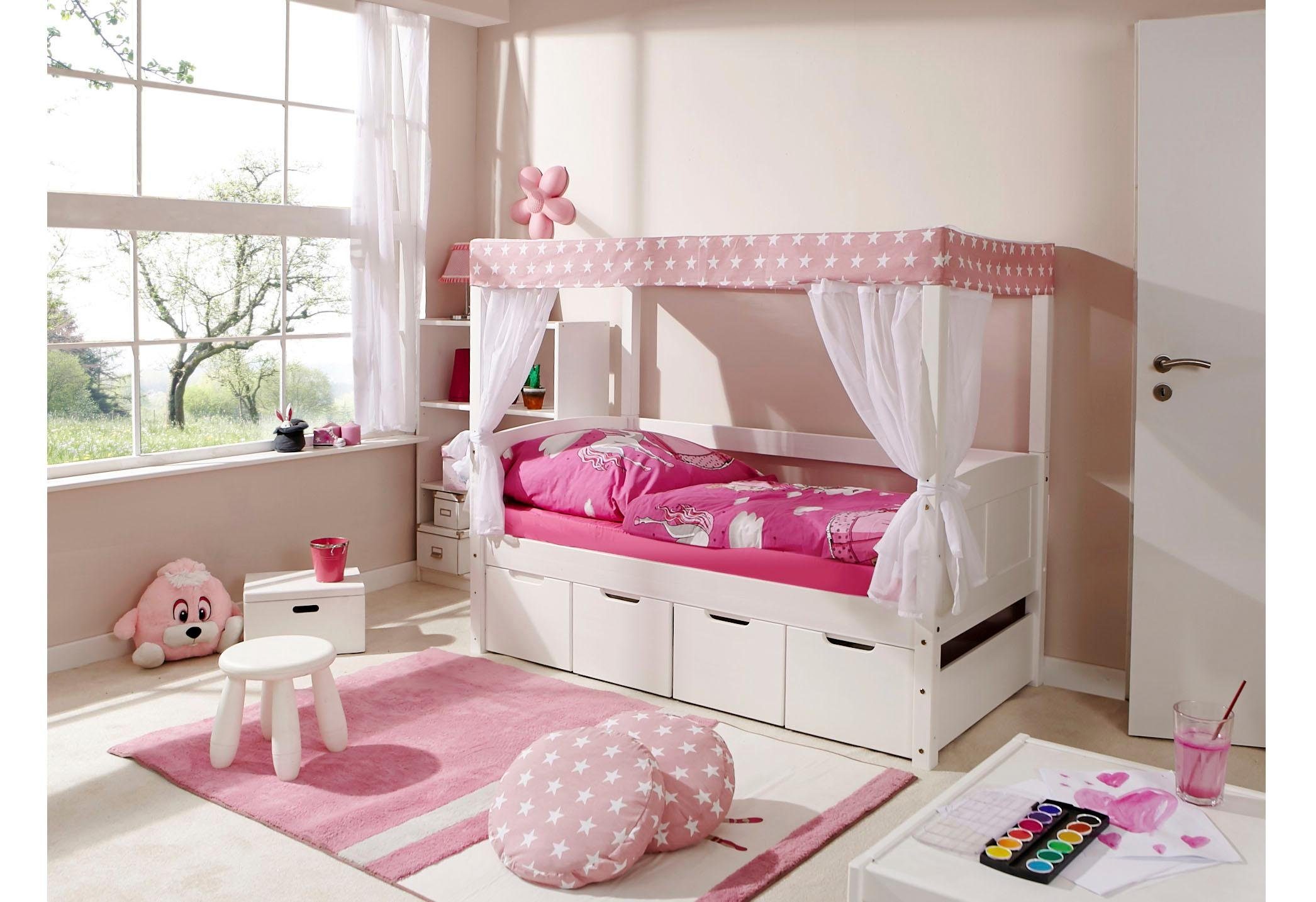 Ticaa Hemelbed Lino bedden roze