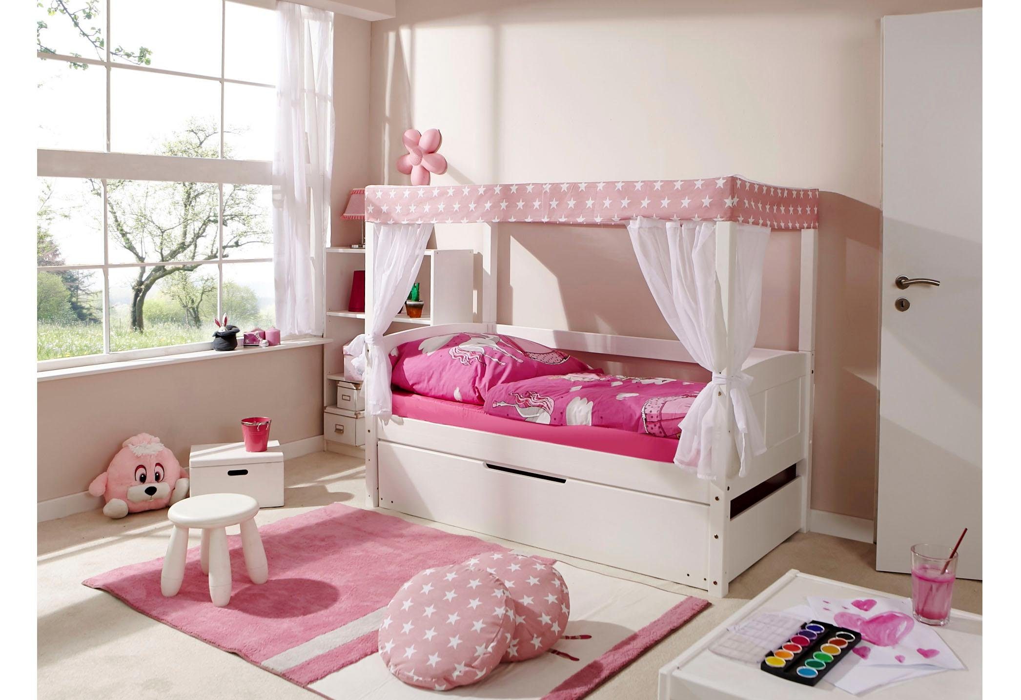 Ticaa Hemelbed Lino bedden roze