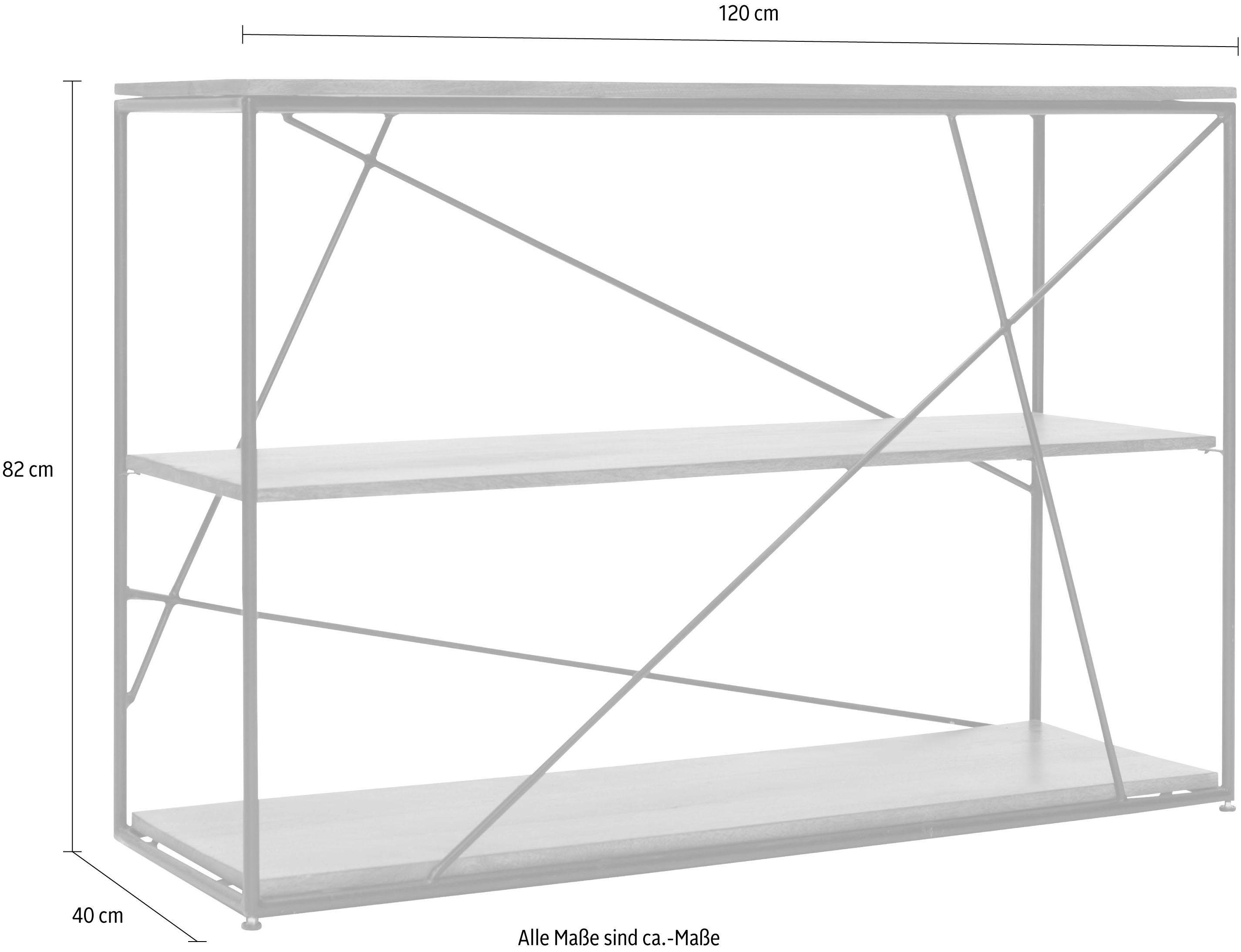 TOM TAILOR HOME Rek T-NEST SHELF SMALL gemaakt van mangohout, breedte 120 cm