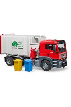 bruder speelgoed-vuilniswagen man tgs-zijlader made in germany multicolor