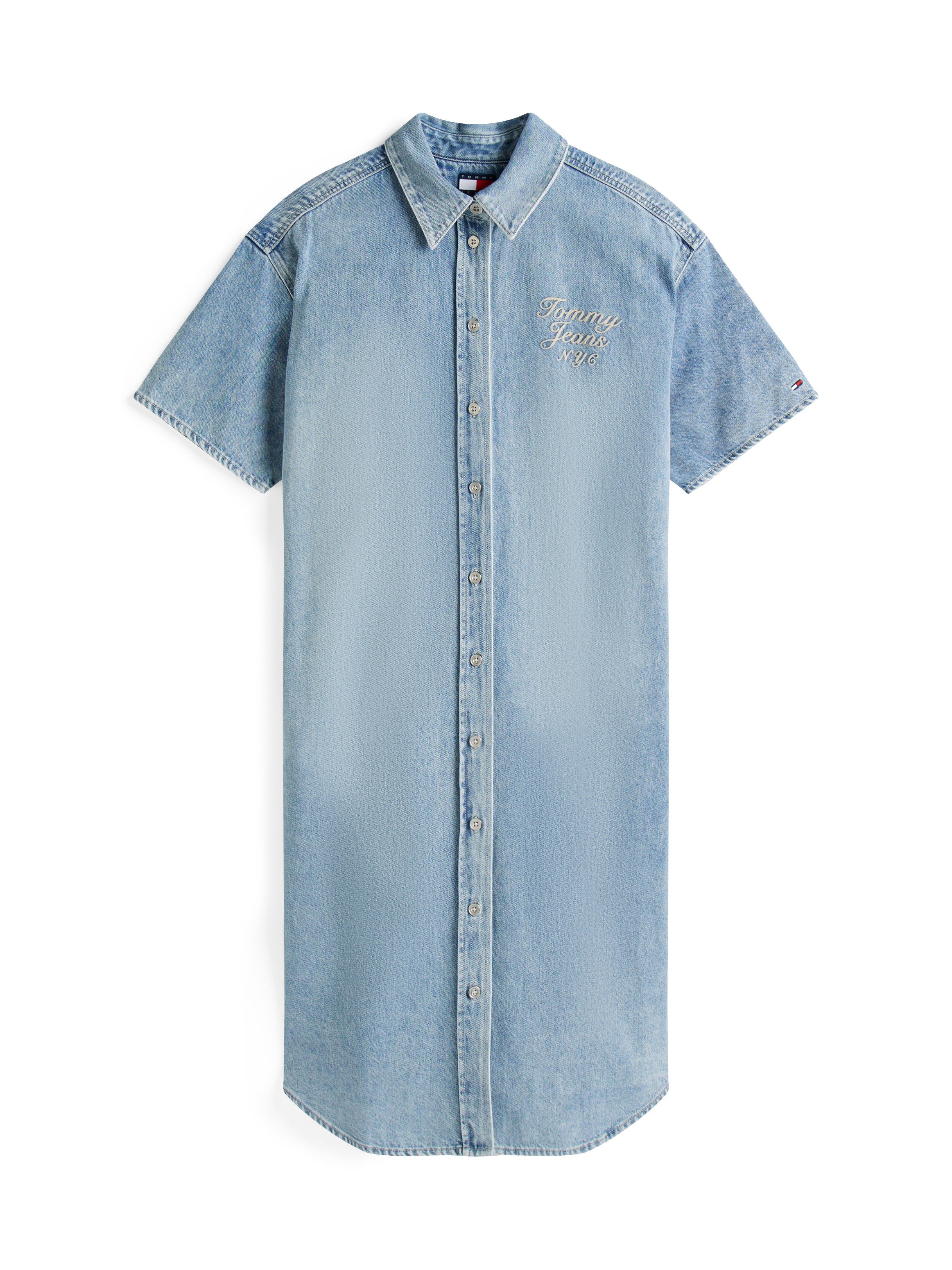 TOMMY Jeans jurk TJW DENIM SHIRTDRESS SS
