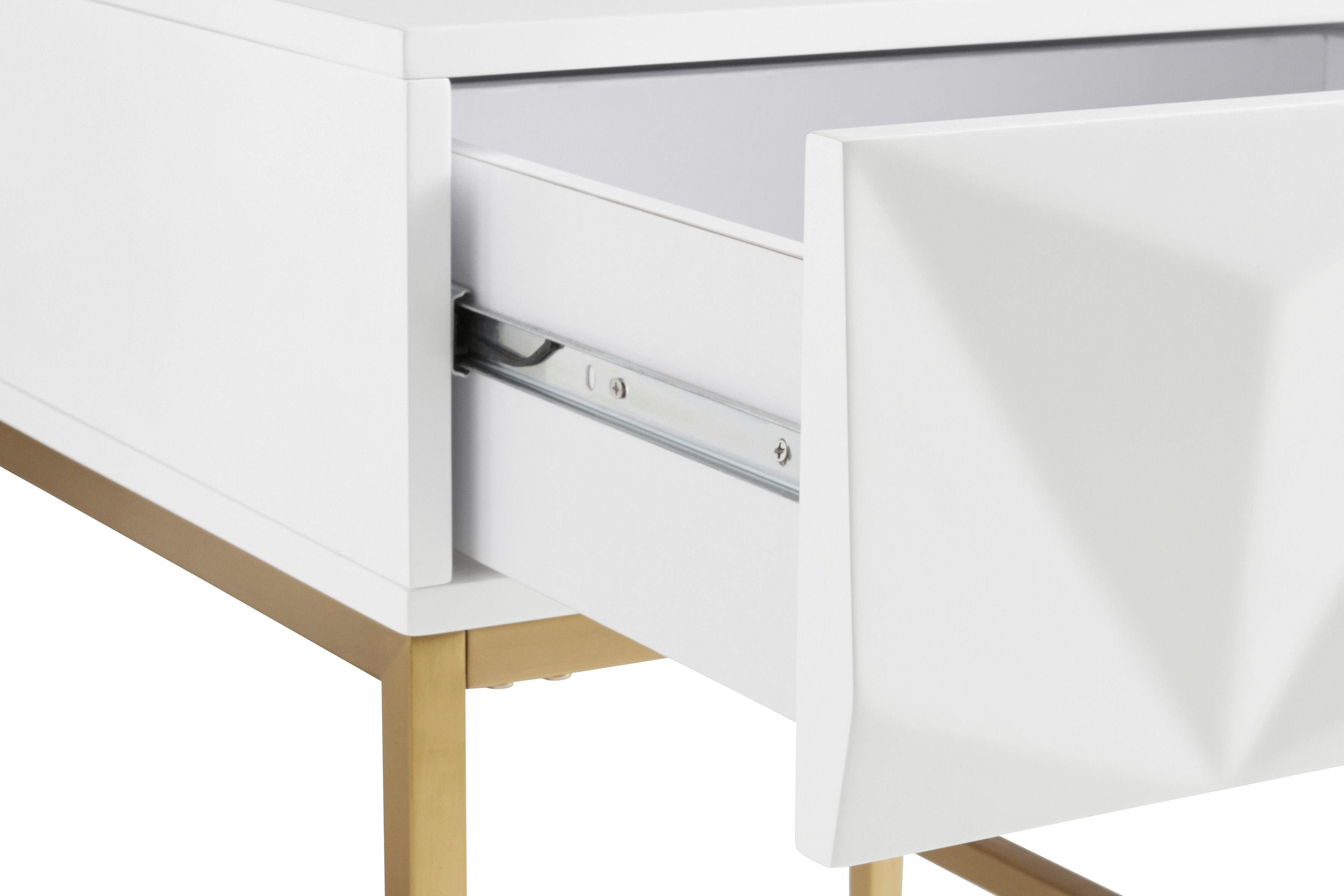 Leonique Bijzettafel Minfi Lade met 3D-front, ook als nachtkastje geschikt, breedte 50 cm
