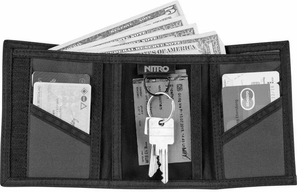 NITRO Portemonnee Wallet, Black Rose Portemonnee, wallet, portemonnee, etui voor biljetten en munten