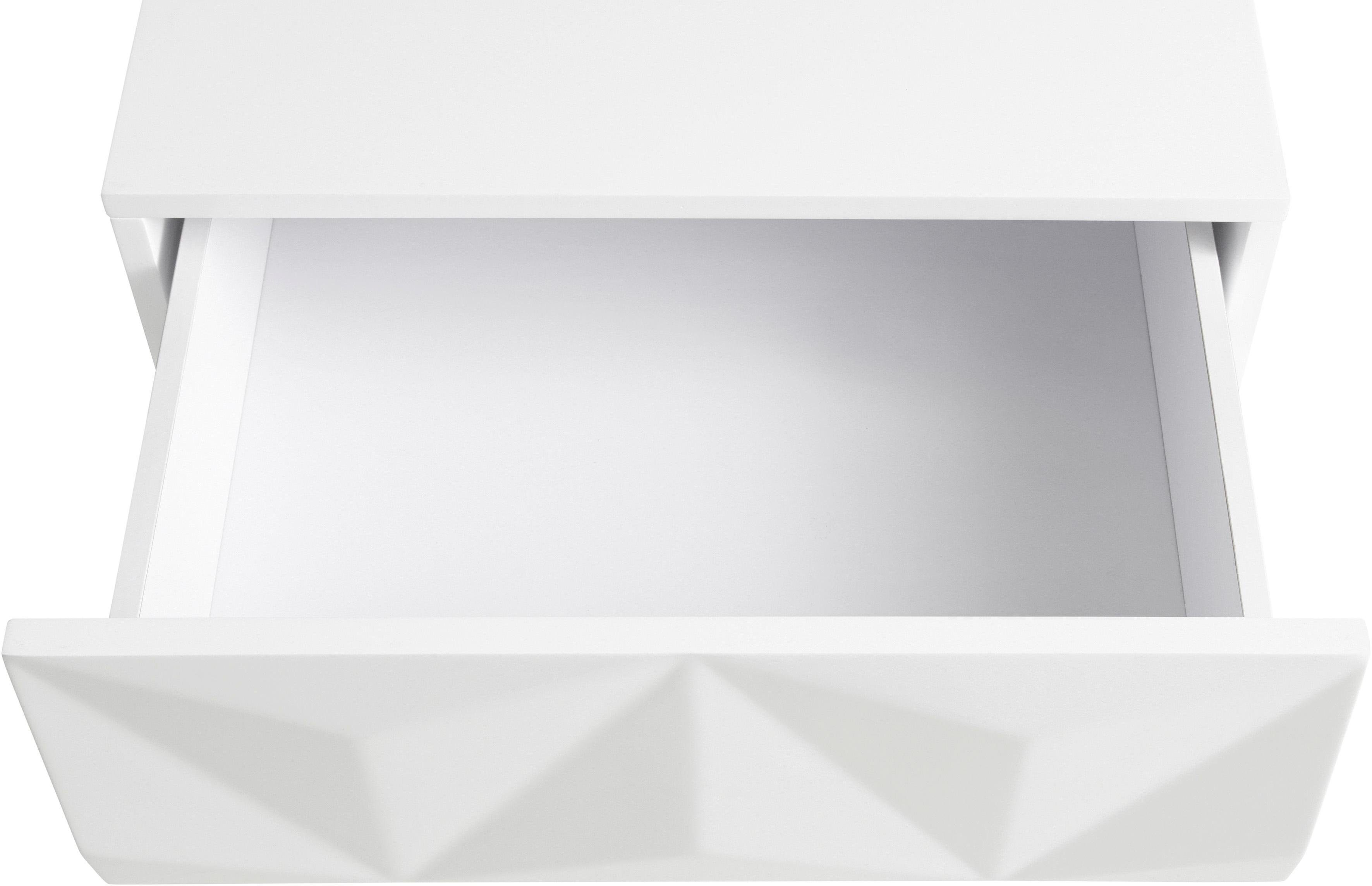 Leonique Bijzettafel Minfi Lade met 3D-front, ook als nachtkastje geschikt, breedte 50 cm