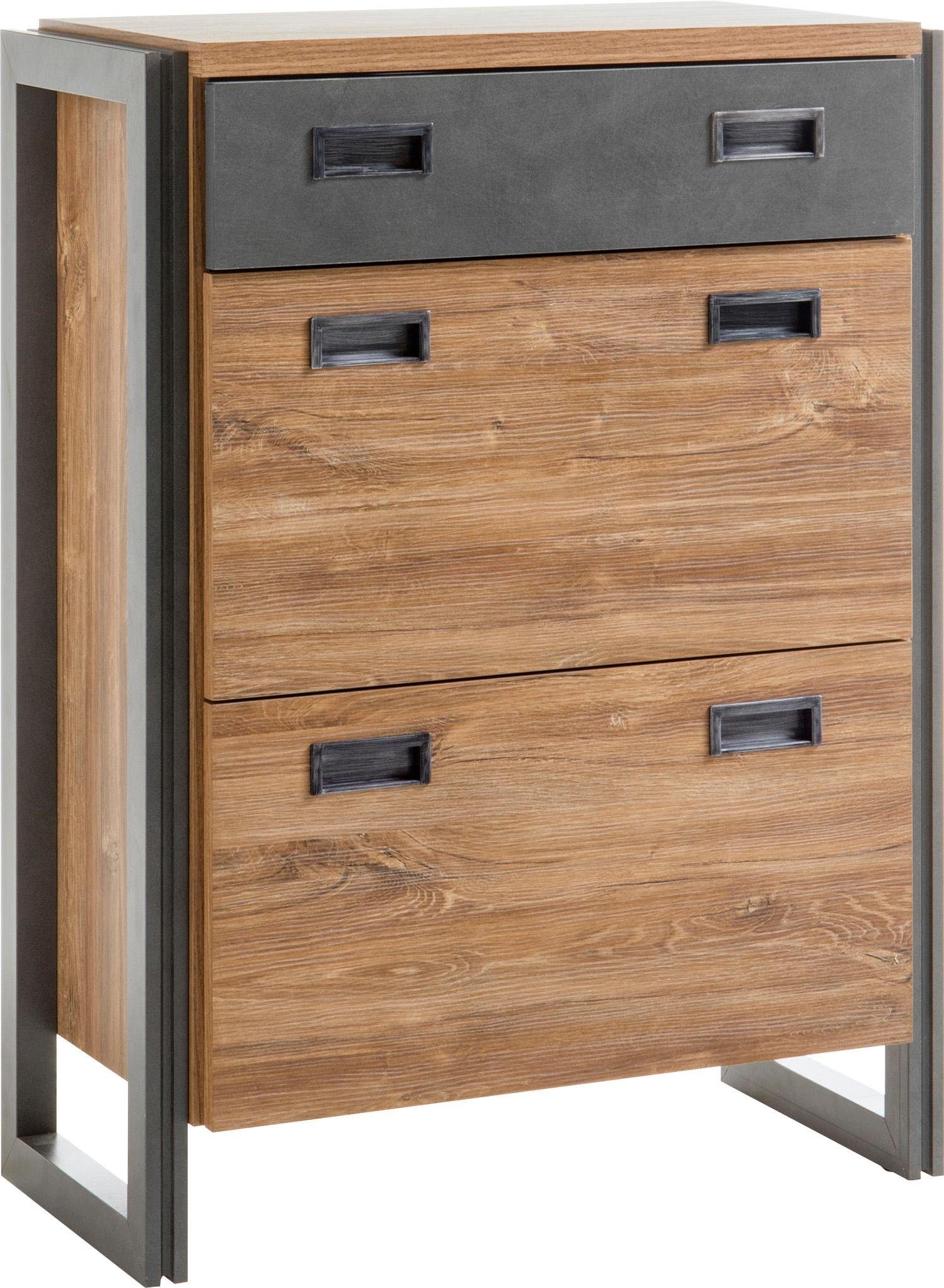 Home affaire Schoenenkast Detroit Breedte ca. 75 cm schoenenkasten bruin