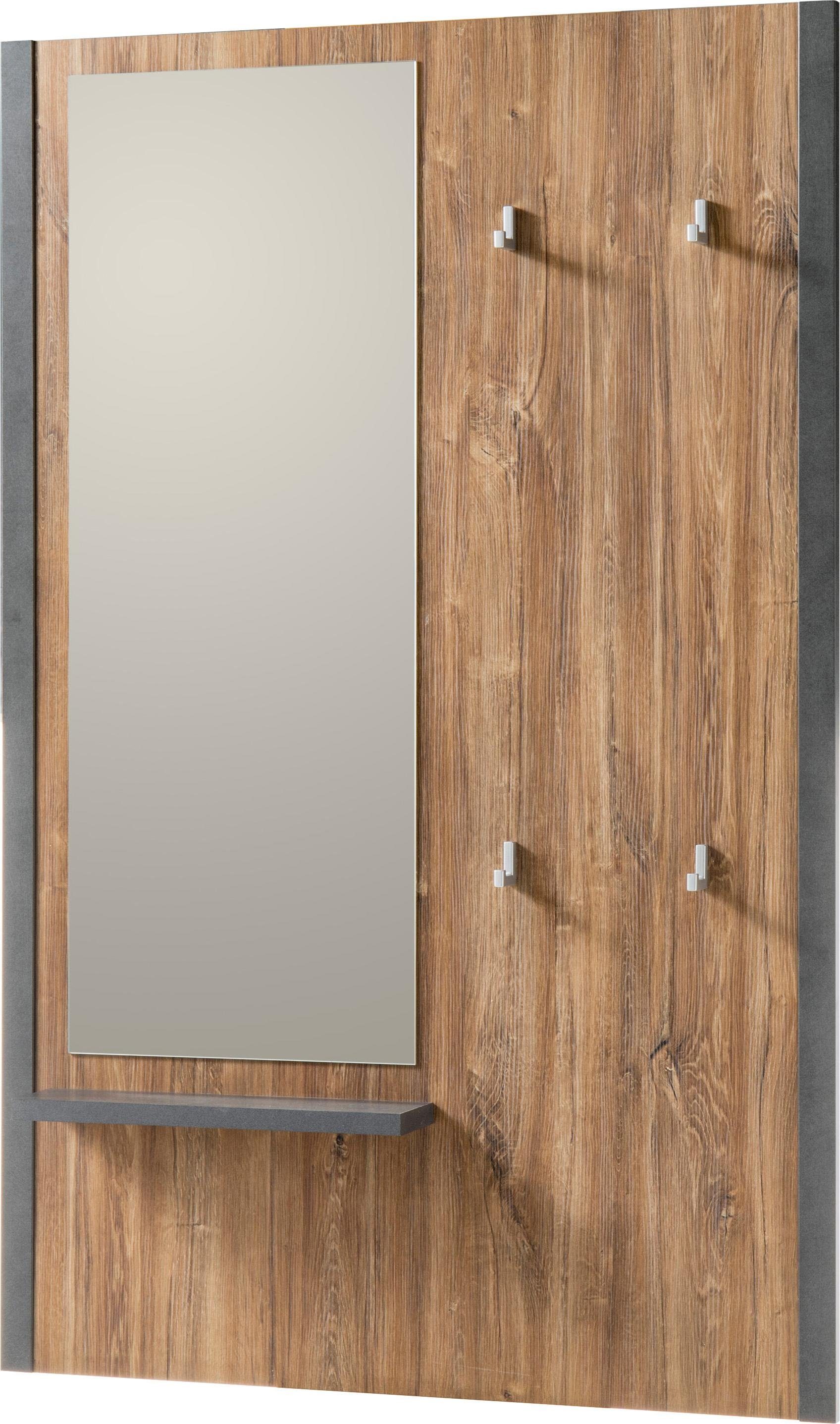 Home affaire Kapstokpaneel Detroit Breedte ca. 90 cm kapstokken bruin