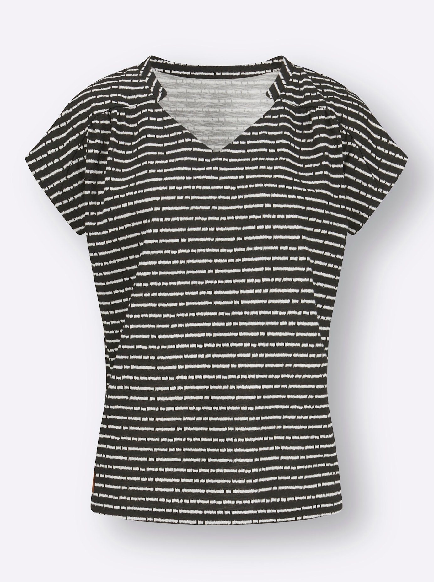 Casual Looks Shirt met V-hals Shirt (1-delig)