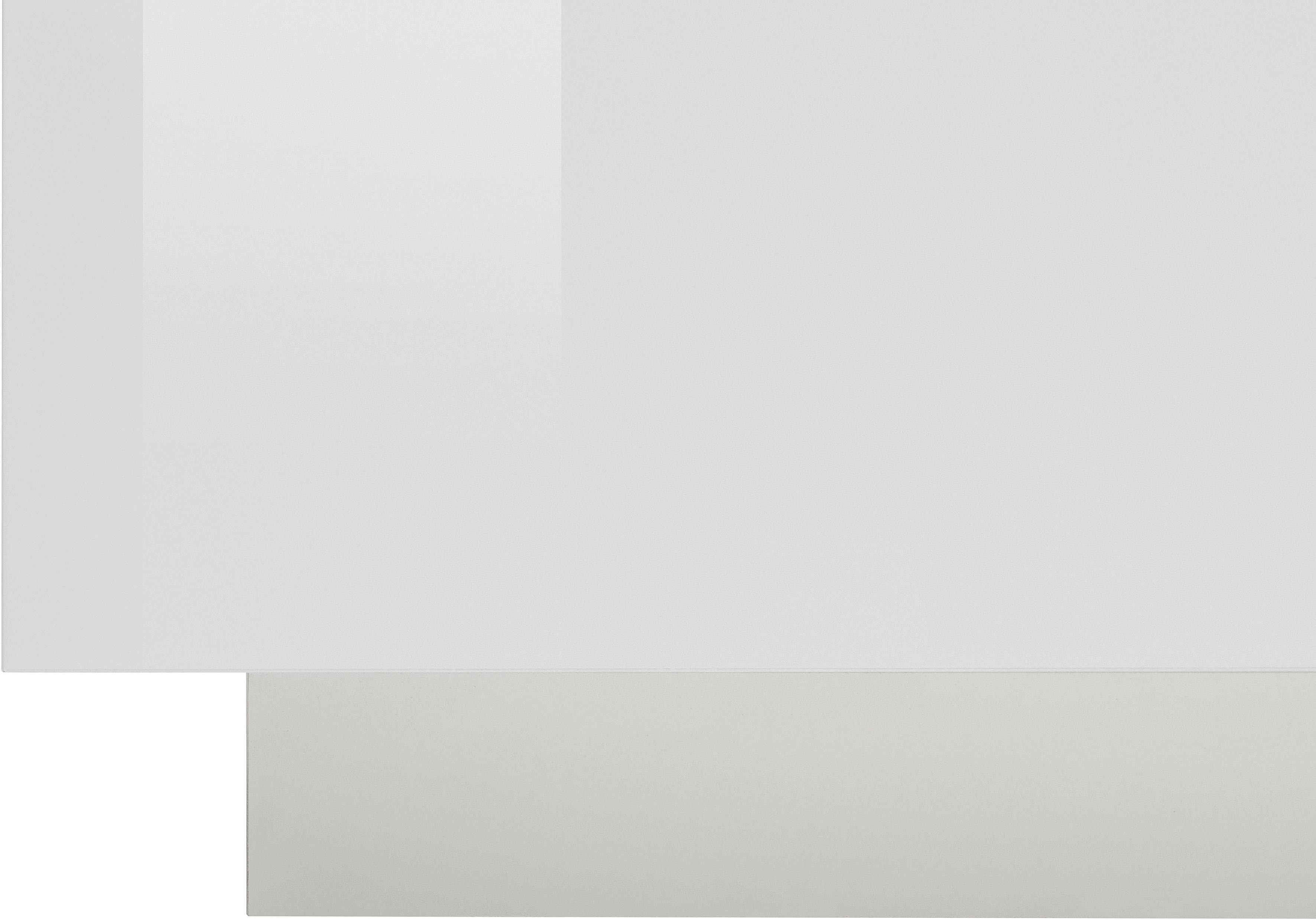 INOSIGN Highboard Vega, hoge kast, hoge kommode, kast met 2 deuren met glazen inzet, hoogte 146 cm