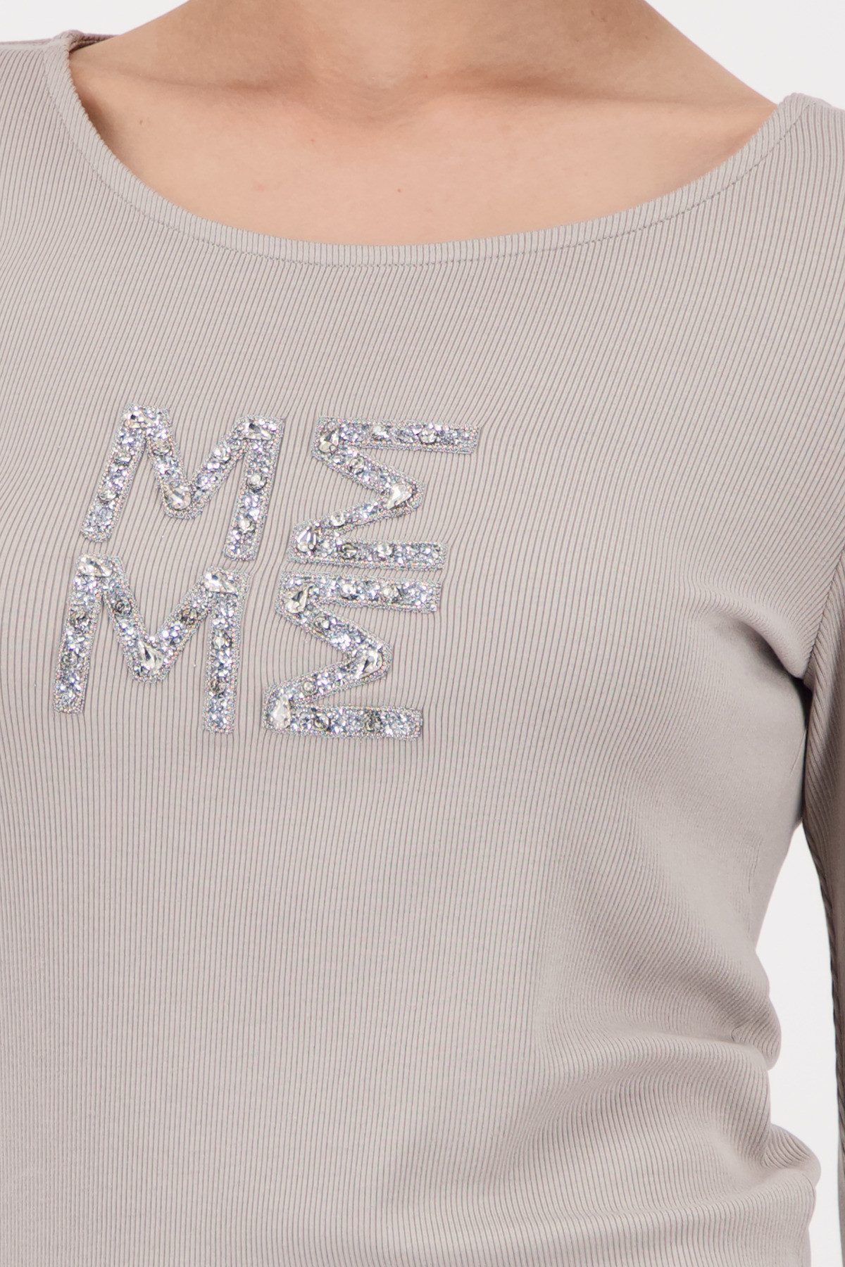 Monari Shirt met lange mouwen Shirt Rib + Sieraden