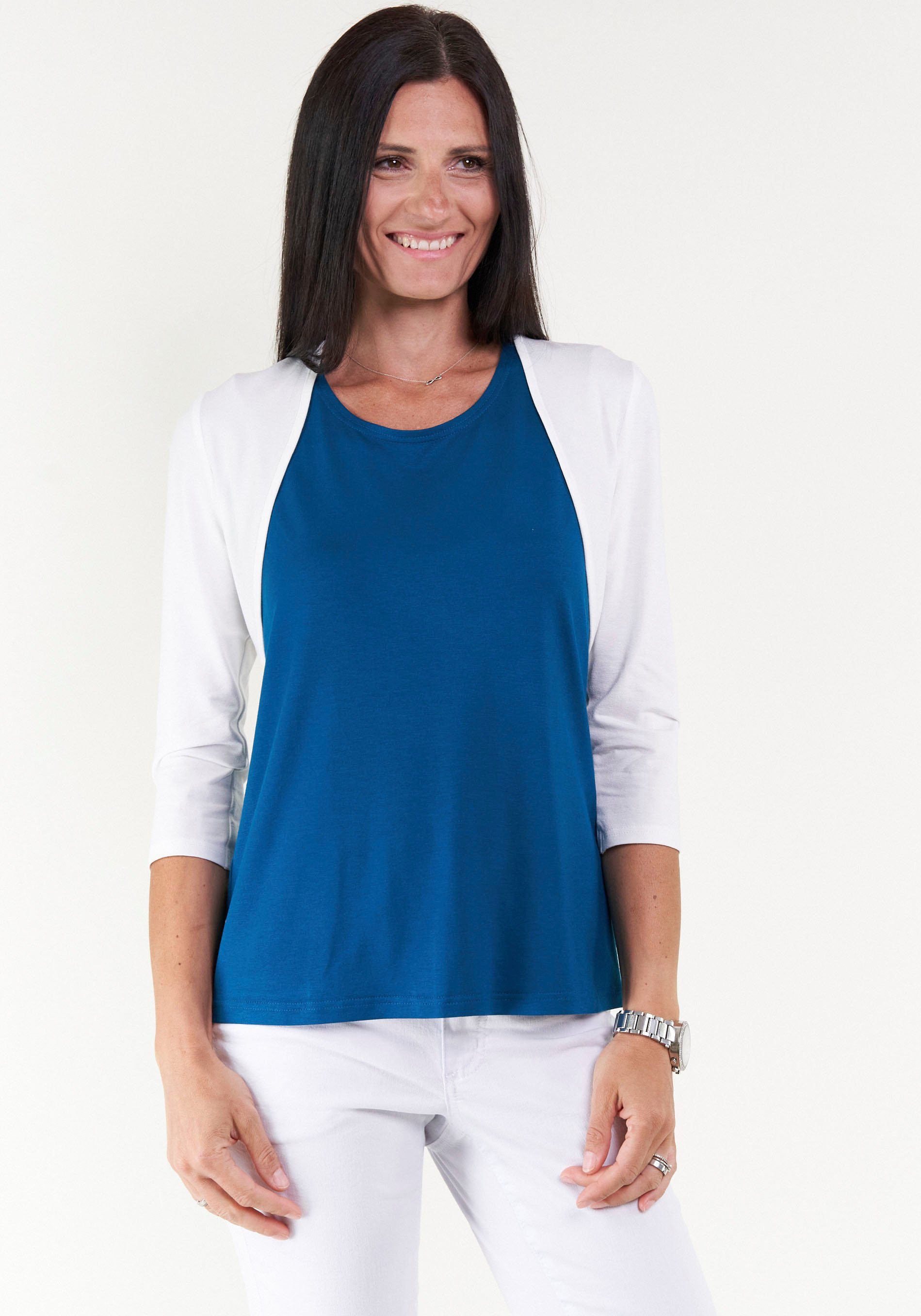 Seidel Moden T-shirt met kapmouwen, made in germany