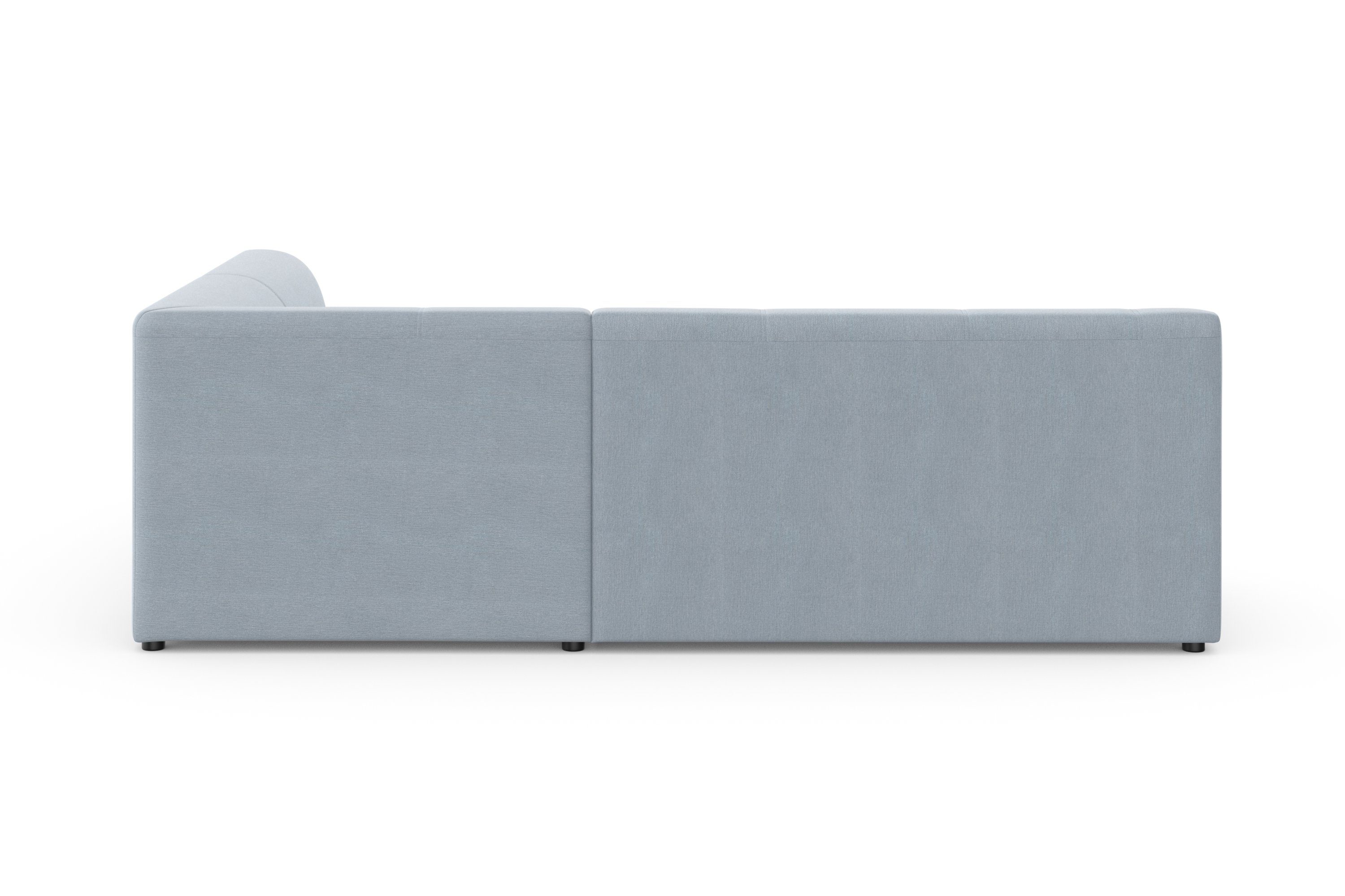 DOMO collection Hoekbank Topper L-vorm met ottomane, naar keuze met slaapfunctie