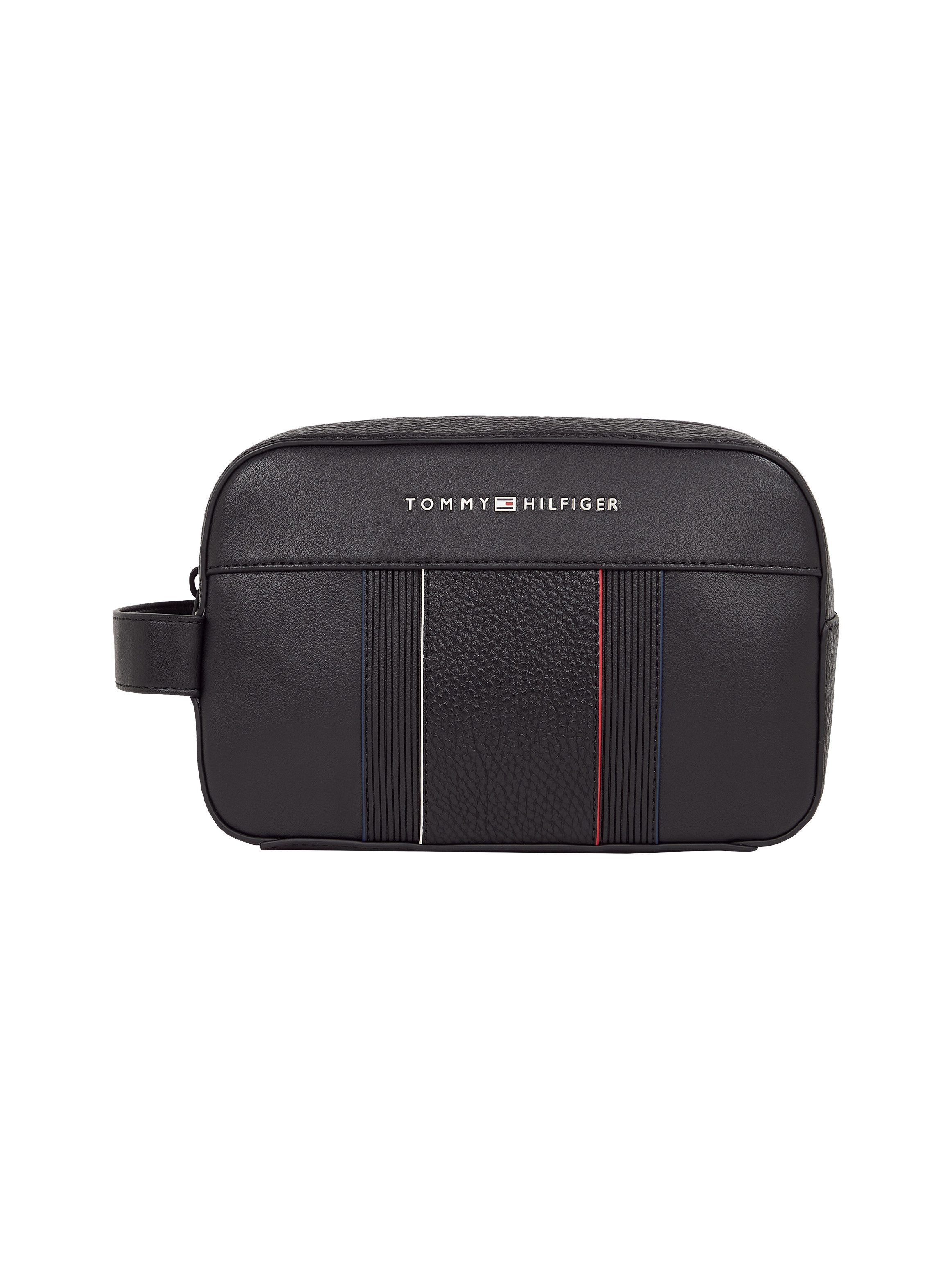 Tommy Hilfiger Toilettas TH FOUNDATION WASHBAG , reis, heren toilettas met rits