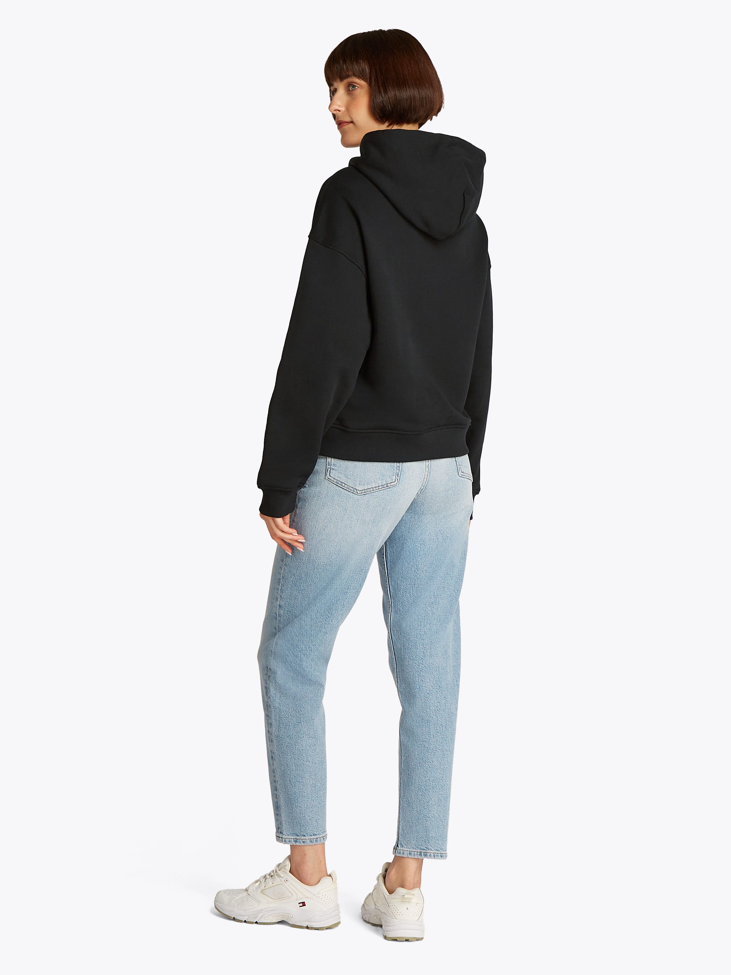 Tommy Jeans Curve Hoodie TJW BXY BADGE HOODIE EXT in grote maten, capuchon, badge