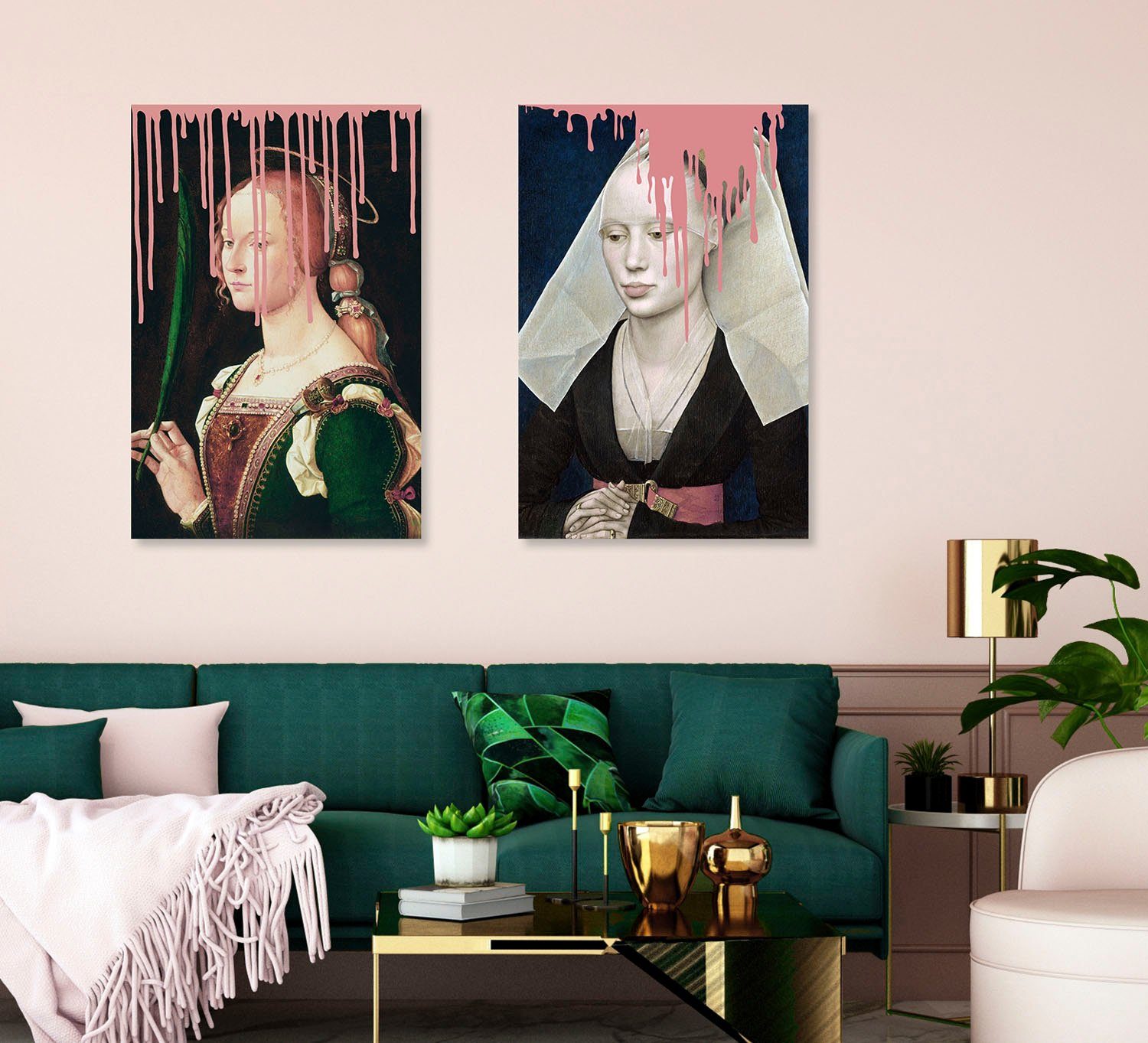 queence Artprint op acrylglas Non met kleurvlek Fine Art-print in galeriekwaliteit