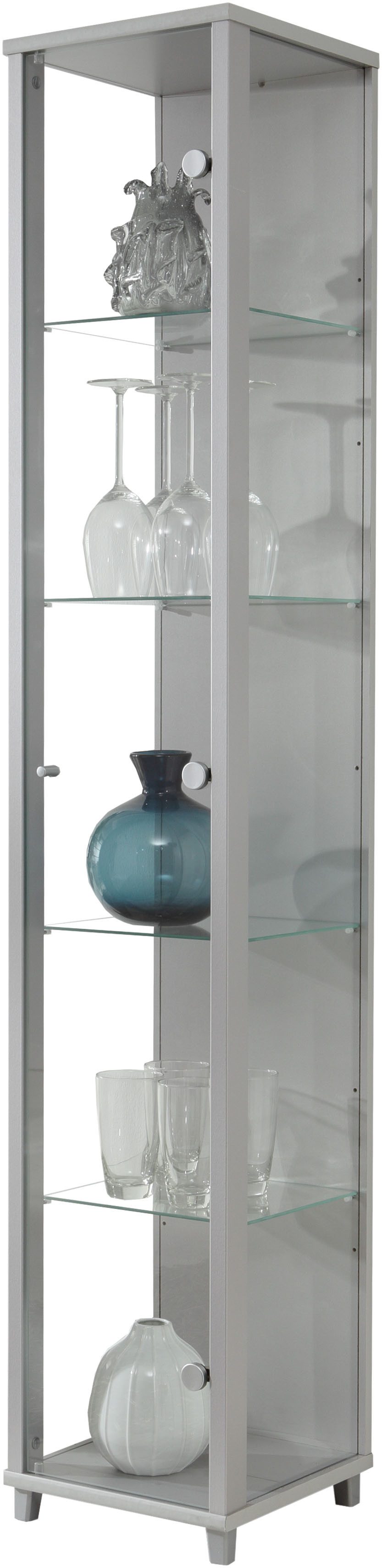 fif möbel Vitrinekast OPTIMA hoogte ca. 172 cm Staande vitrine/Glasvitrine 1x Glazen deur, perfect voor verzamelaars, verzamelvitrine