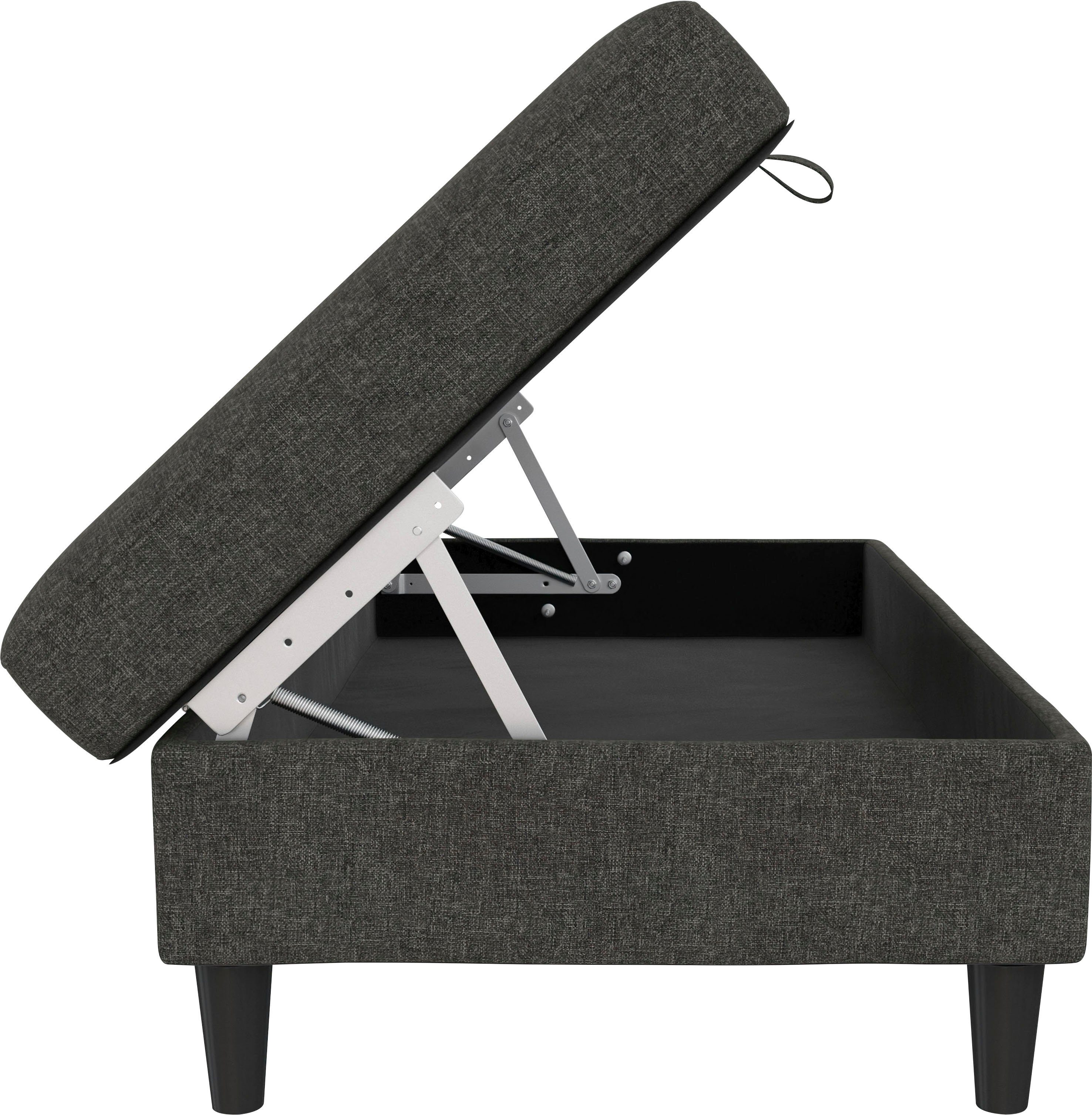 Dorel Home Hocker met bergruimte Hartford Hocker met bergruimte, vrij plaatsbaar, zithoogte 43 cm
