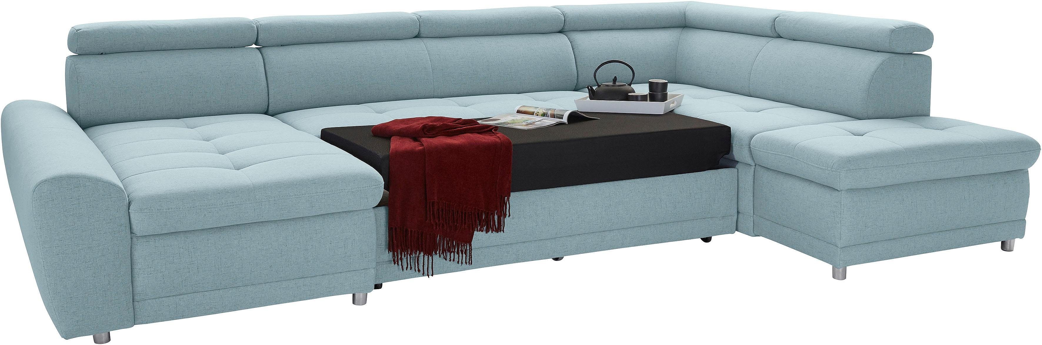 sit&more Zithoek Riva U-vorm optioneel met slaapfunctie