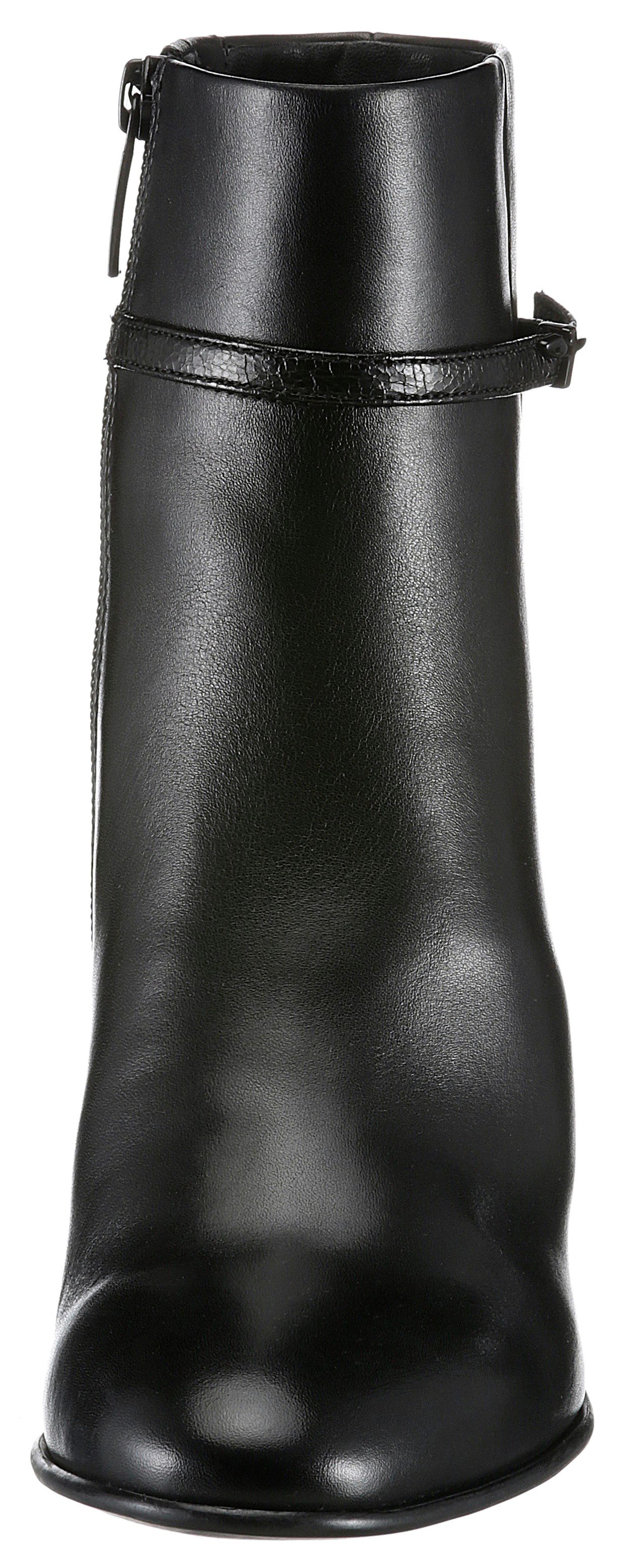 Tamaris Laarsjes blokhak, business schoen, avondschoen met elegante decoratieve band