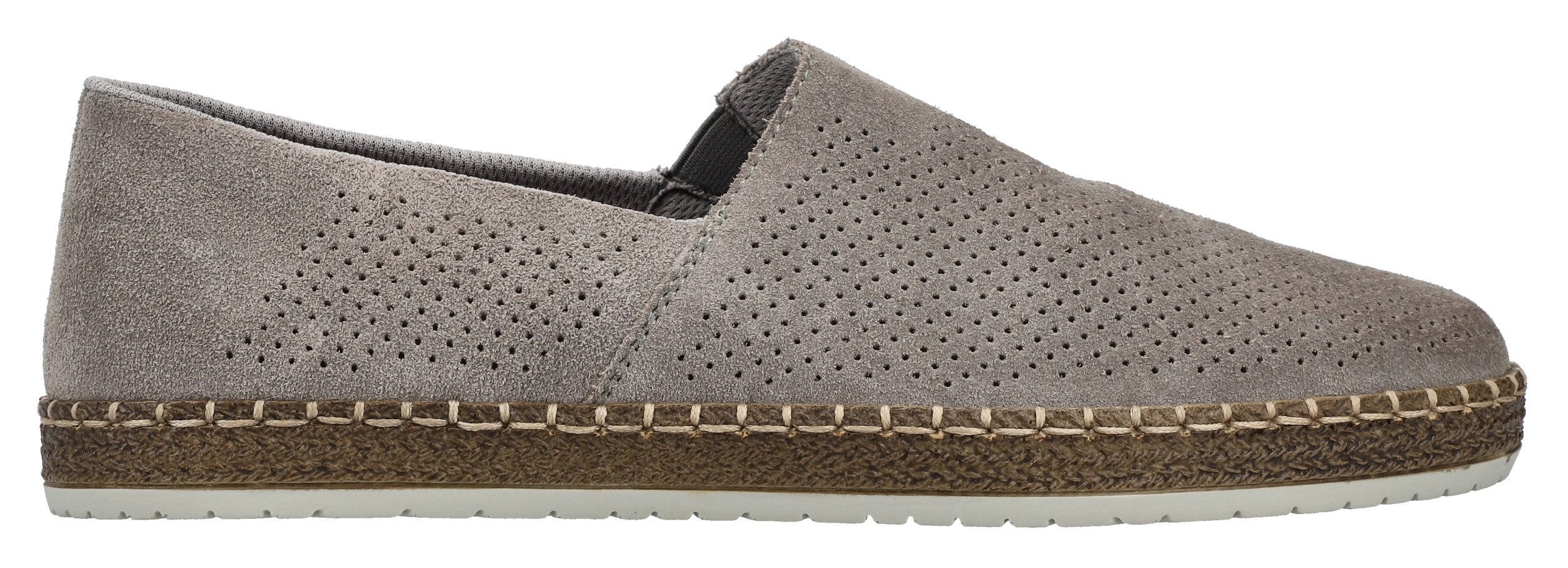 Rieker Instappers , instapschoen, casual slipper, moccasin met perforatie