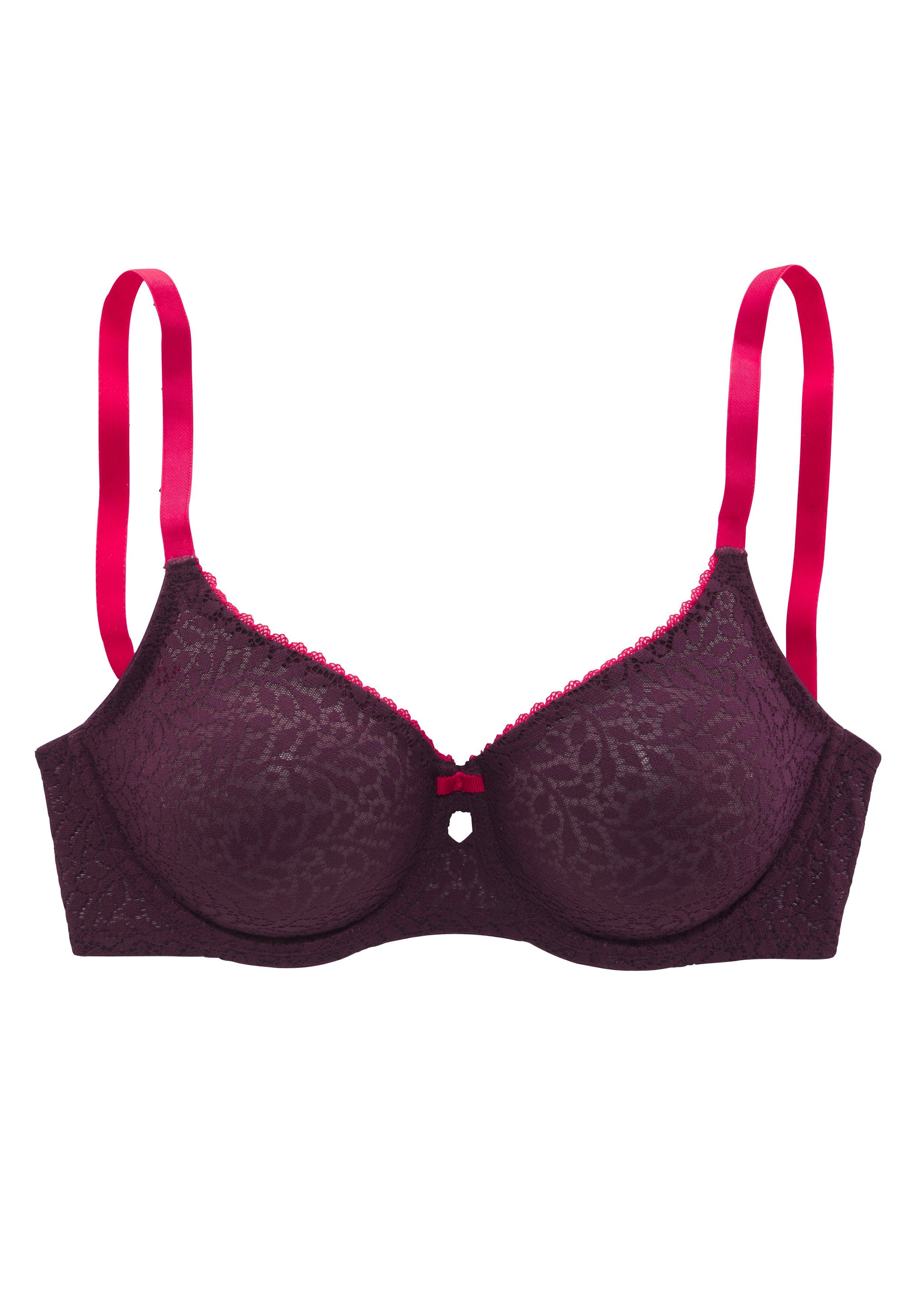 Nuance Minimizer-bh met beugel van licht transparante kant, lingerie