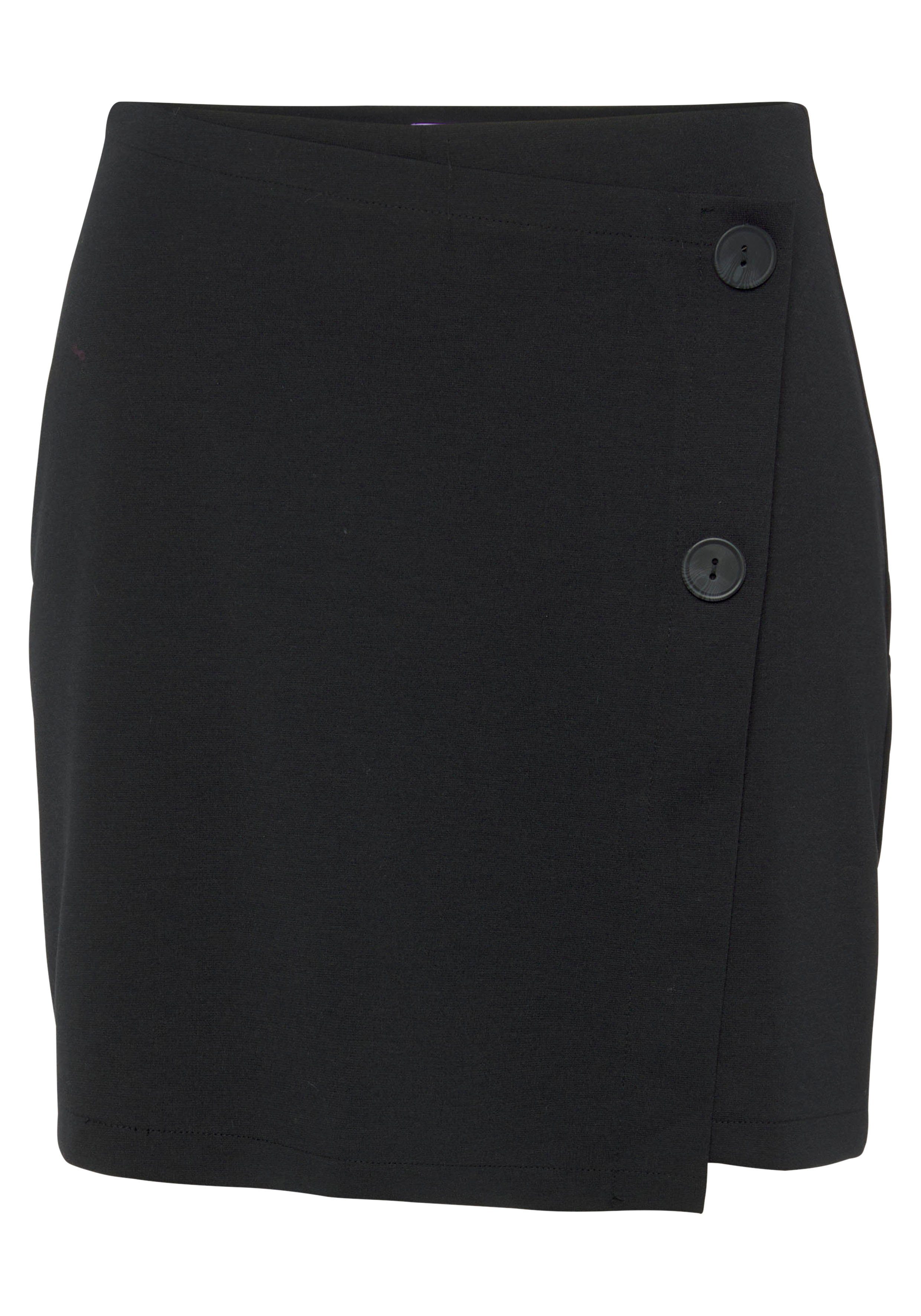 Buffalo Broekrok in wikkellook met sierknopen, skort, casual-chic, elegant