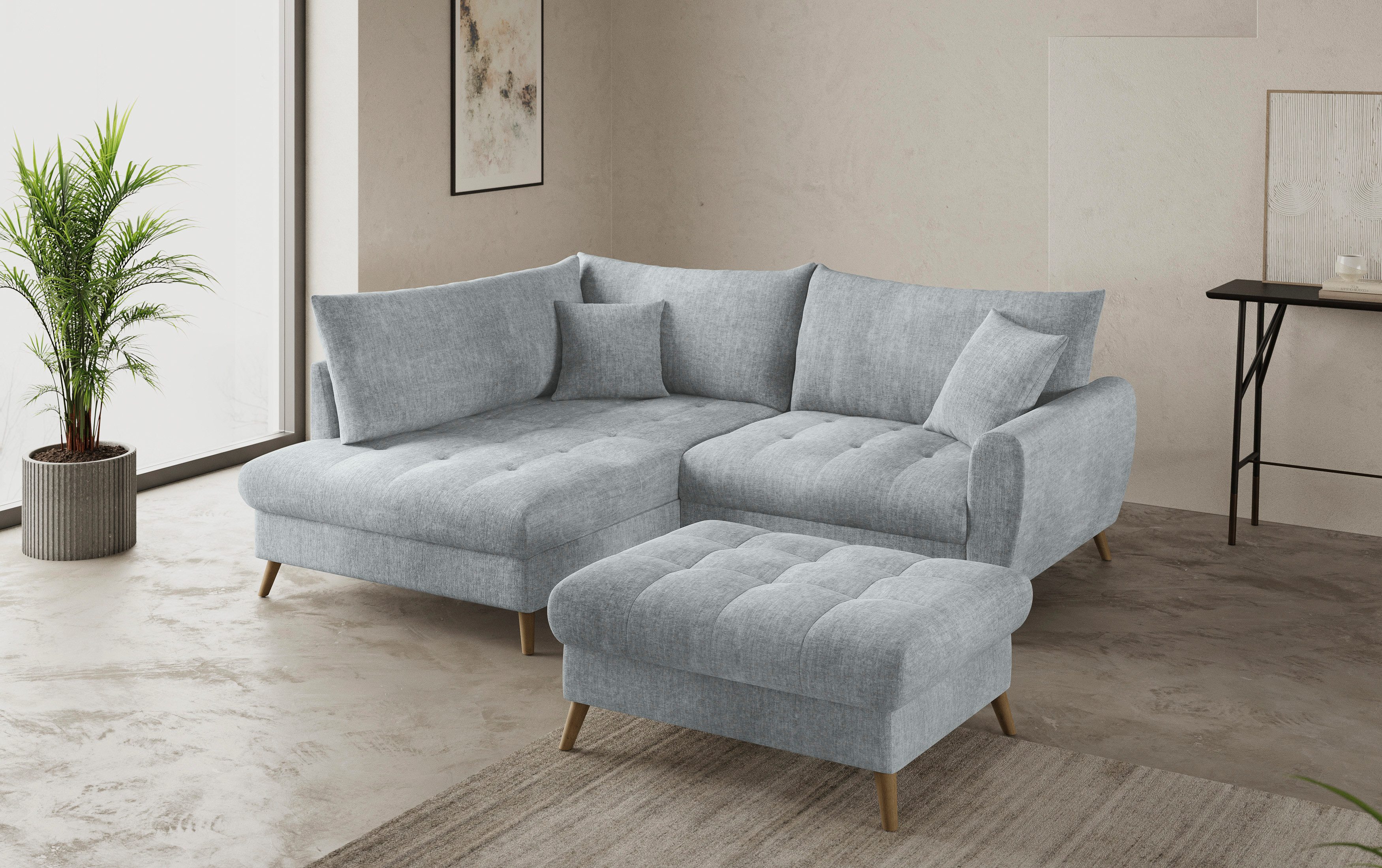 Mr. Couch Hockerbank Blackburn II Geschikt voor de set, optioneel met koudschuim
