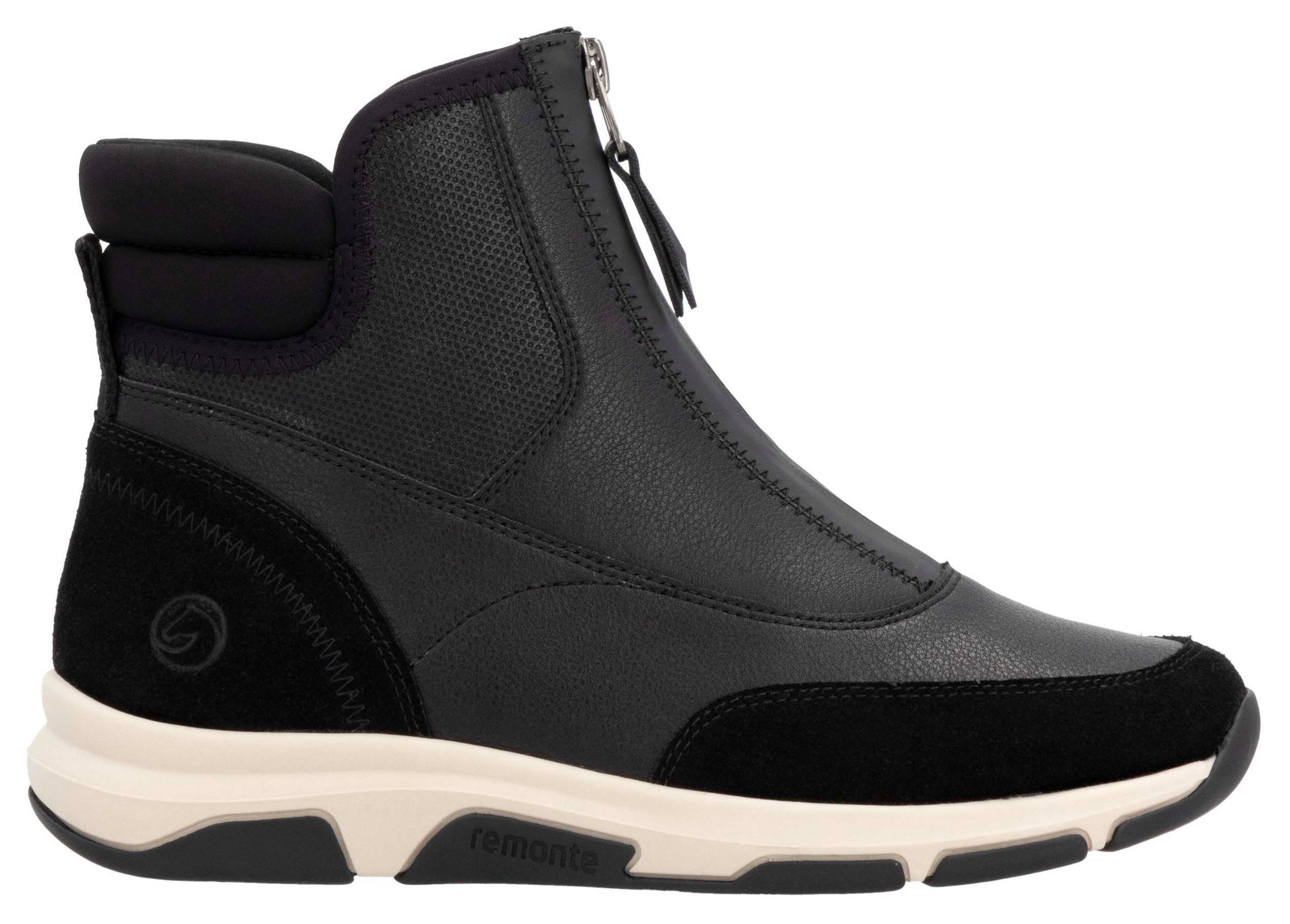 Remonte Winterlaarzen sleehak, winterenkellaarsjes, high top sneaker met schapenwol voering