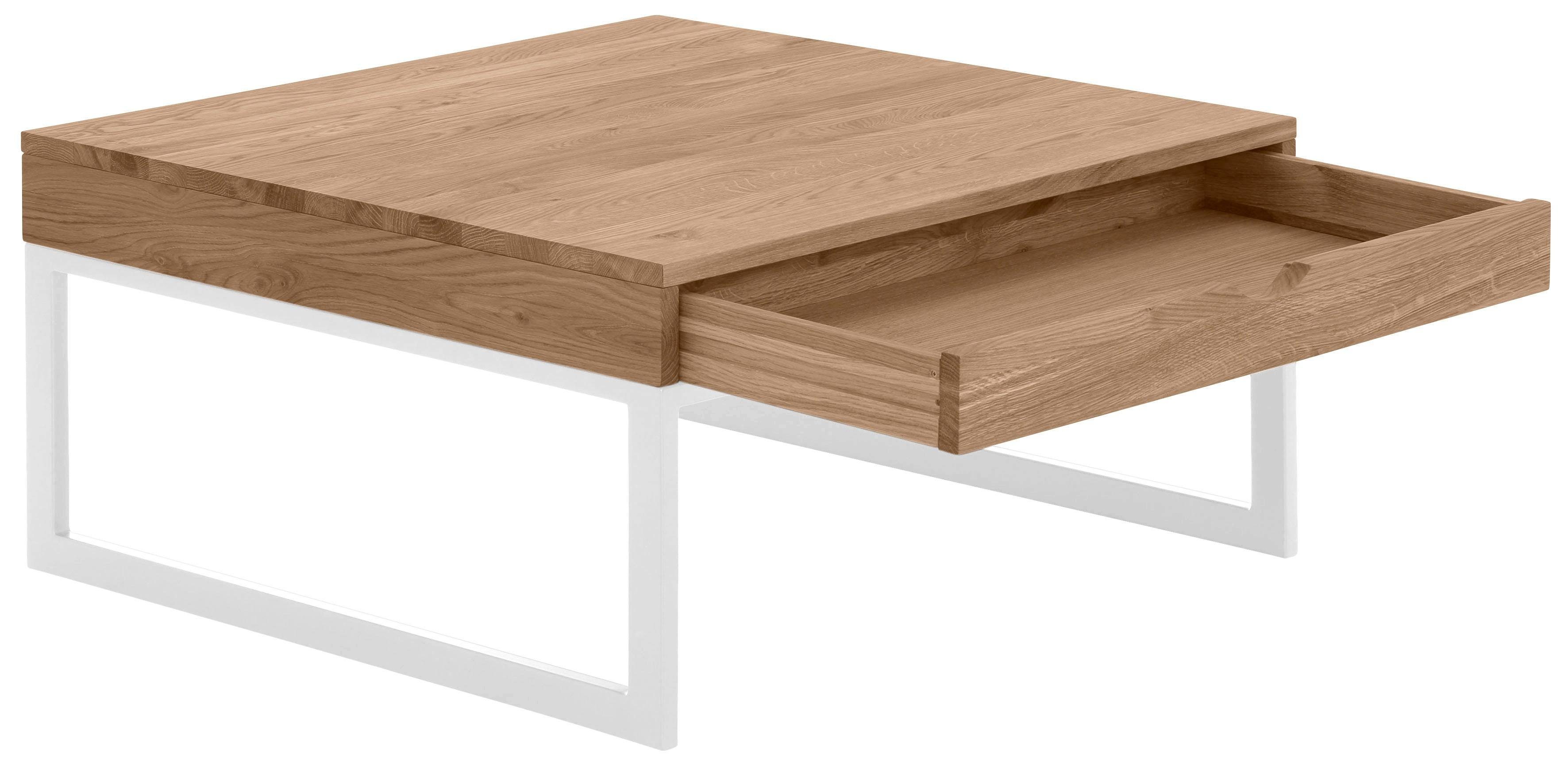 Home affaire Salontafel BETULA gecertificeerd massief hout (eiken), in 3 verschillende kleurvarianten