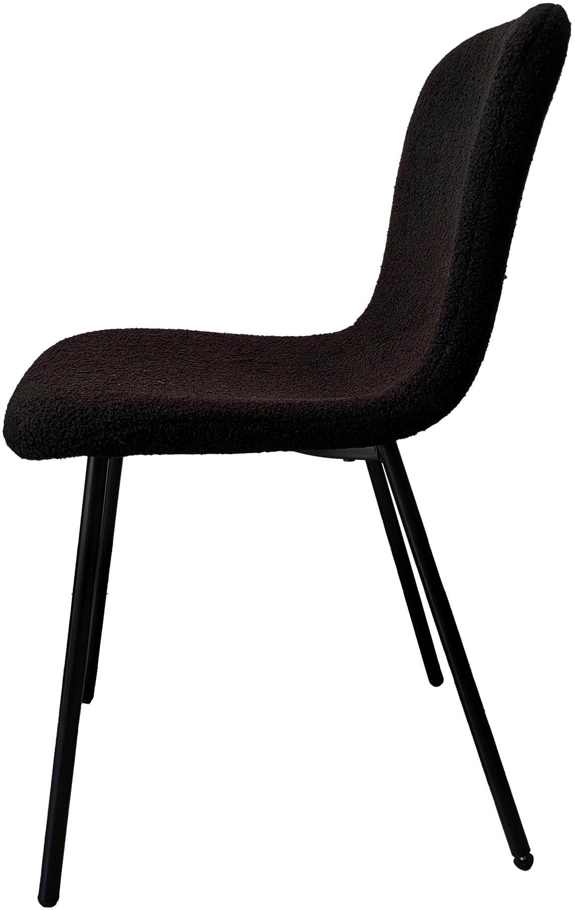 SalesFever Stoel met 4 poten ergonomisch gevormde zitting en rugleuning (set, 4 stuks)