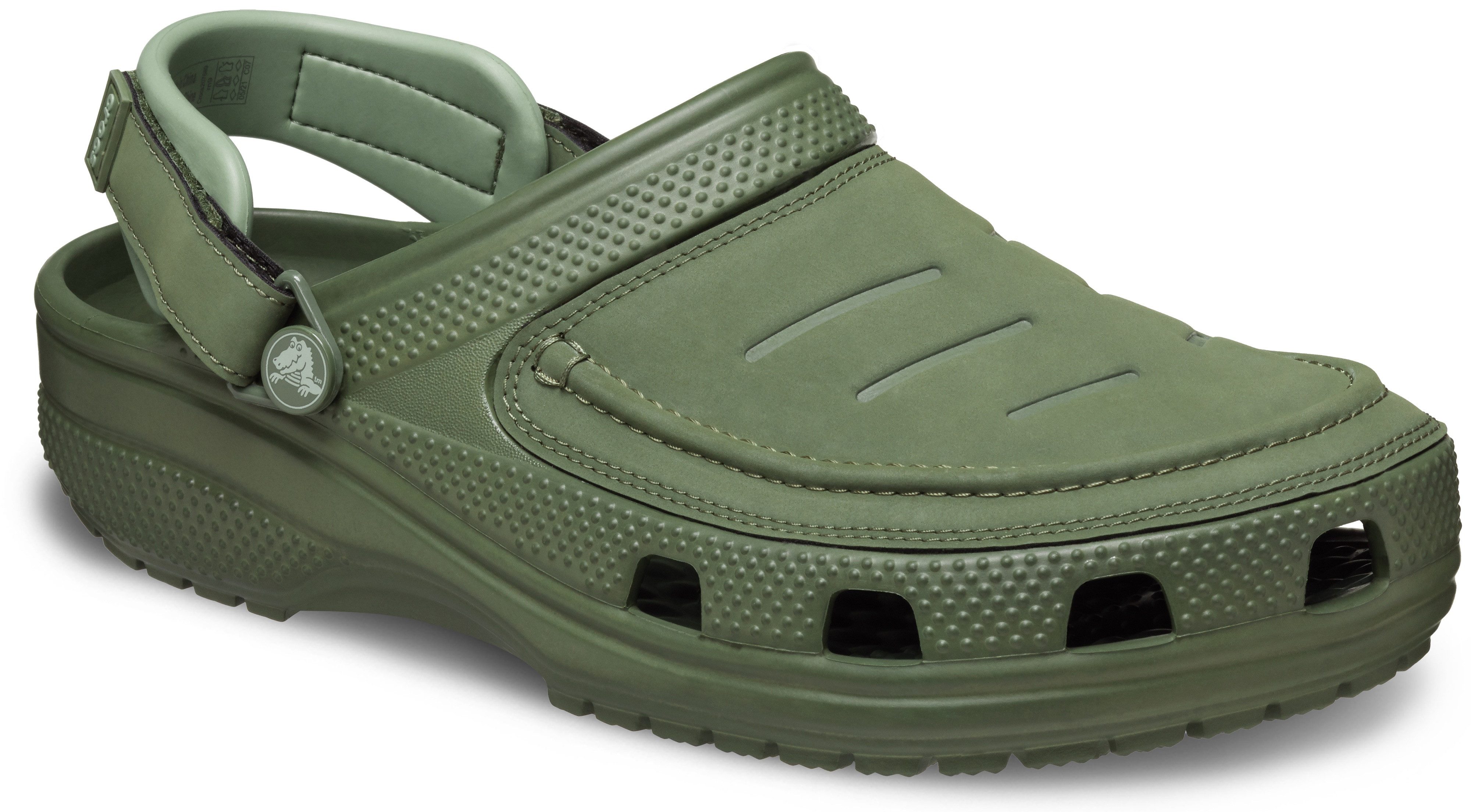 Crocs Clogs Yukon Vista II LiteRide Clog , zomerschoen, tuinschoen, trekking, met comfortabele hielriem heren clogs maat 39 groen