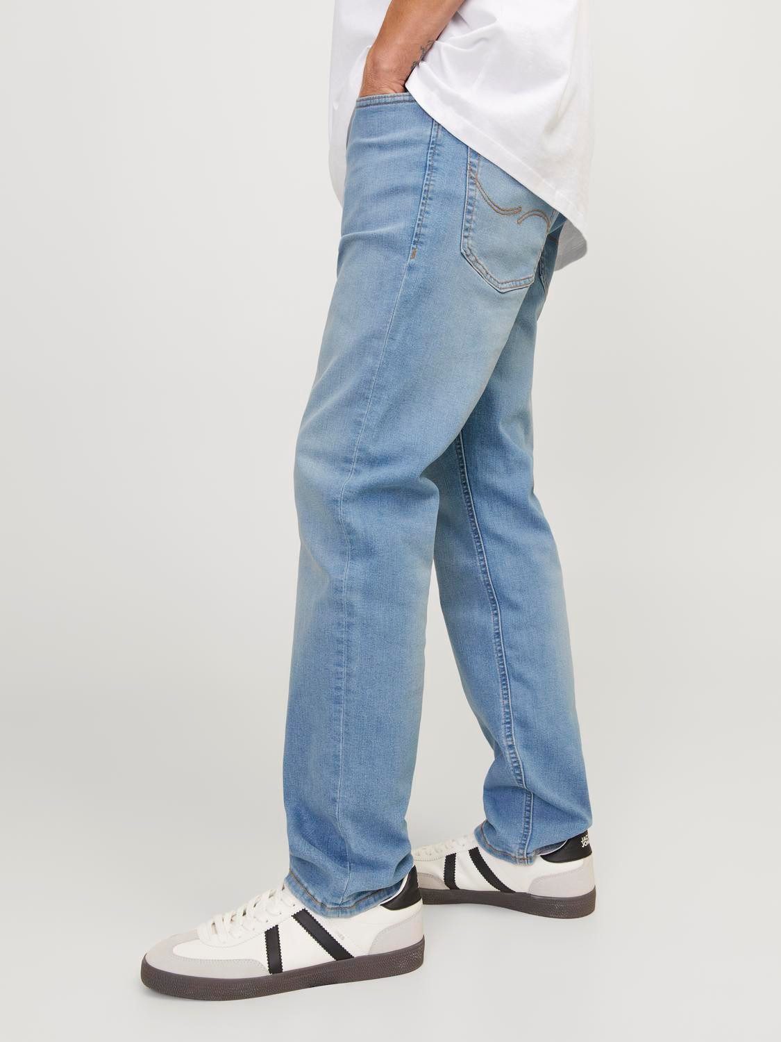 Jack & Jones Tapered jeans JJIMIKE JJORIGINAL SQ 223 Stonewashed voor een used-look met vervaagde effecten