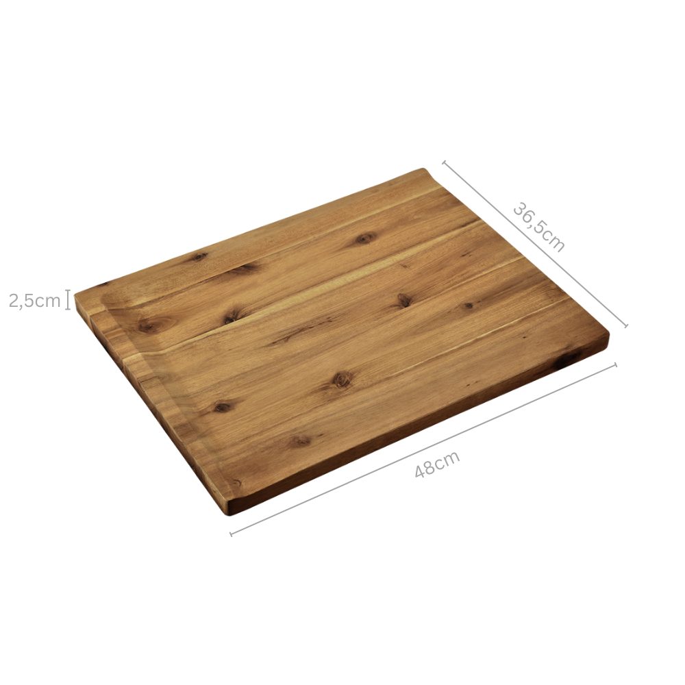KESPER for kitchen & home Snijplank 36,5 x 48 cm, acacia, FSC (1 stuk)