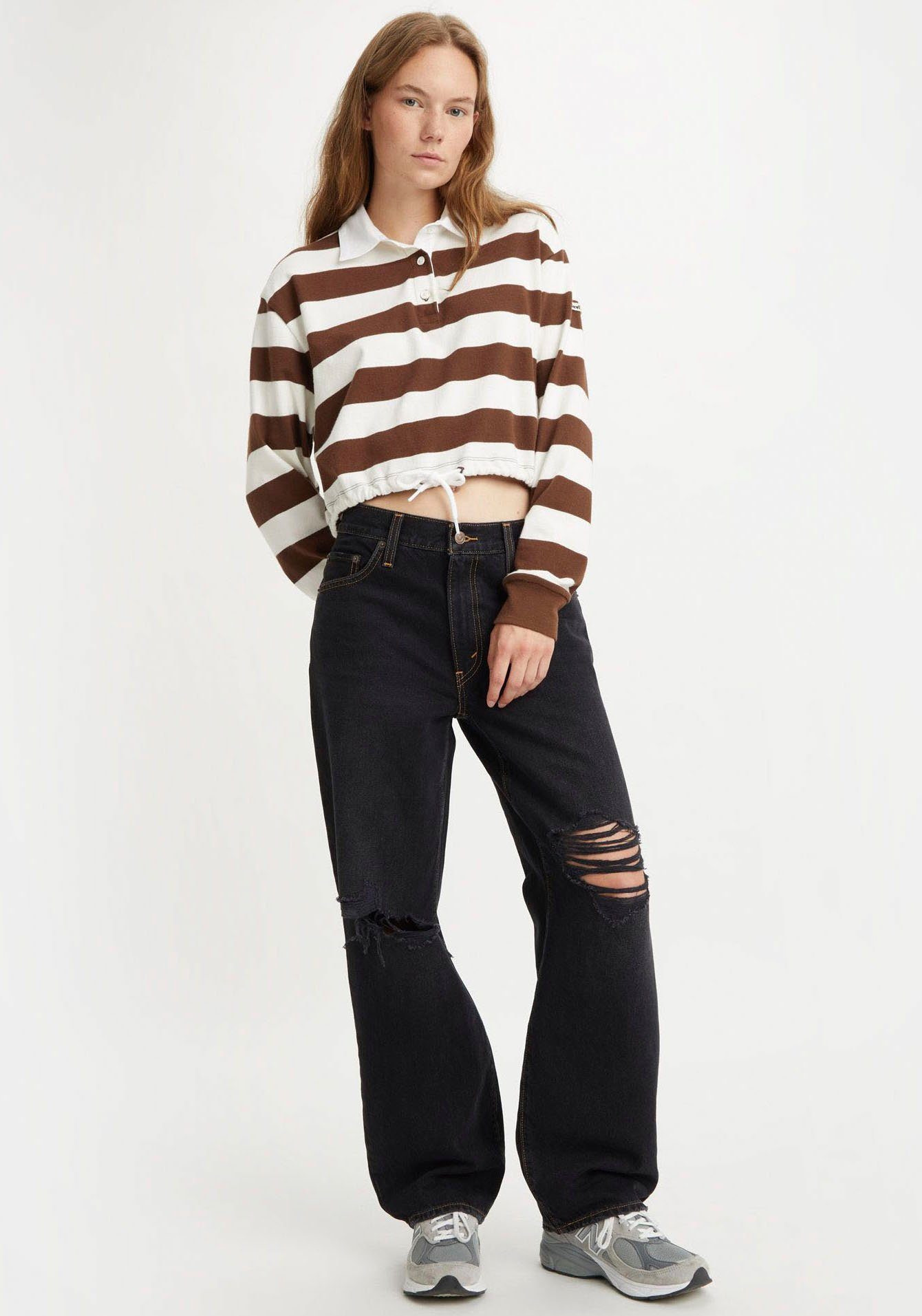 Levi's® Wijde jeans BAGGY DAD in baggy stijl met destroyed effecten