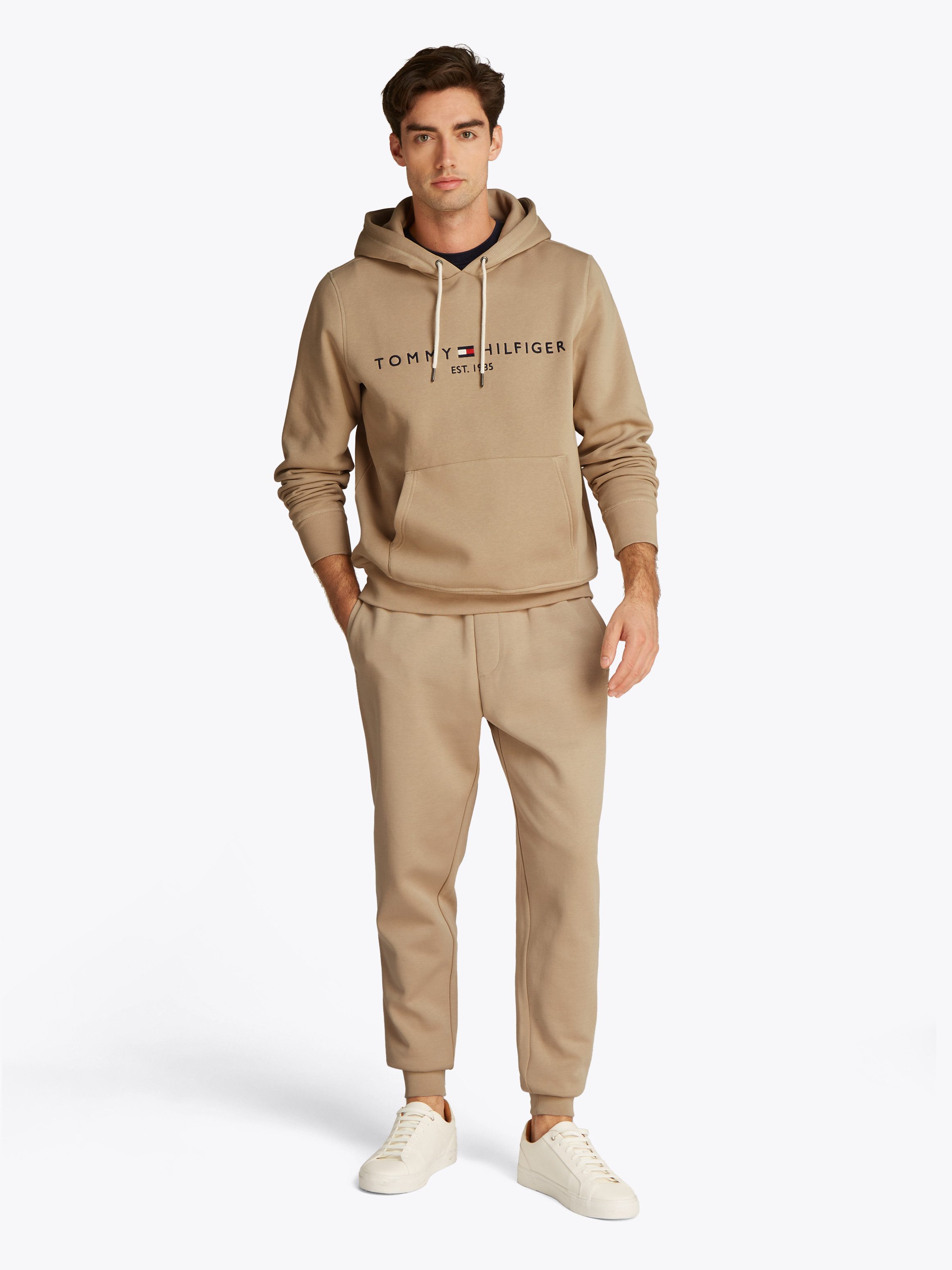 Tommy Hilfiger Hoodie TOMMY LOGO HOODY met capuchon en kangoeroezak
