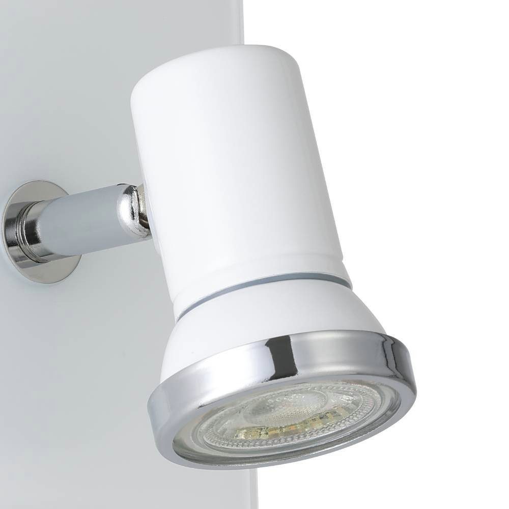 EGLO Wandlamp TAMARA wandlamp, badkamerlamp, spot, wit, chroom, GU10, IP44