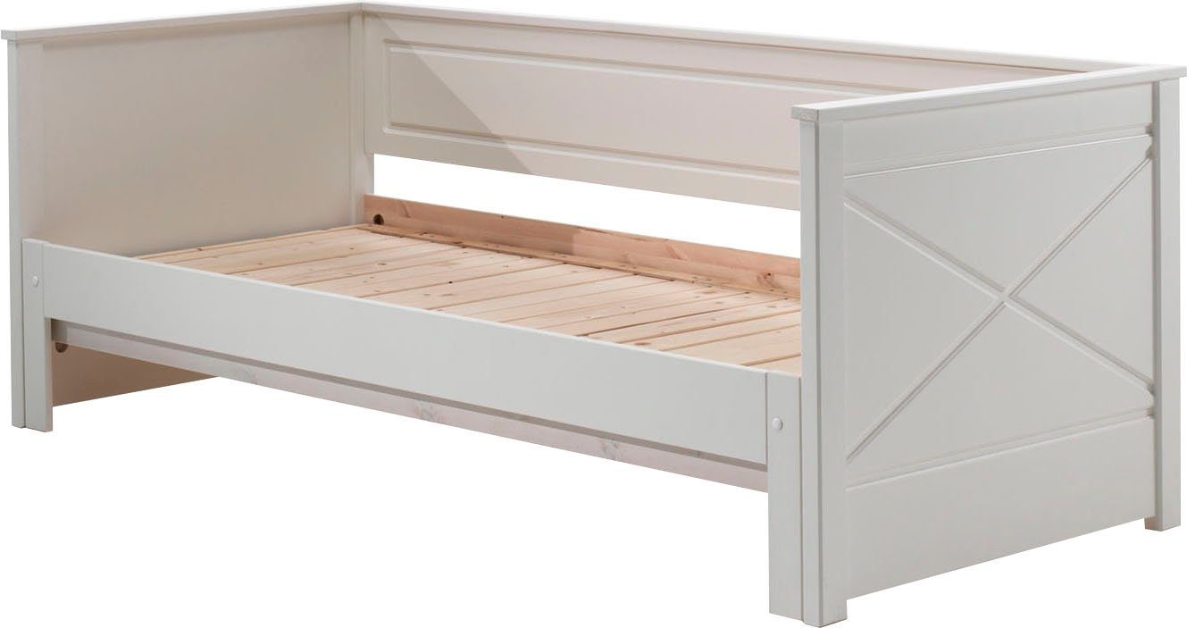 Vipack Bed Vipack Pino Hoogslaper LF 90x200 cm, uittrekbar tot 180x200 cm, uitvoering wit gelakt