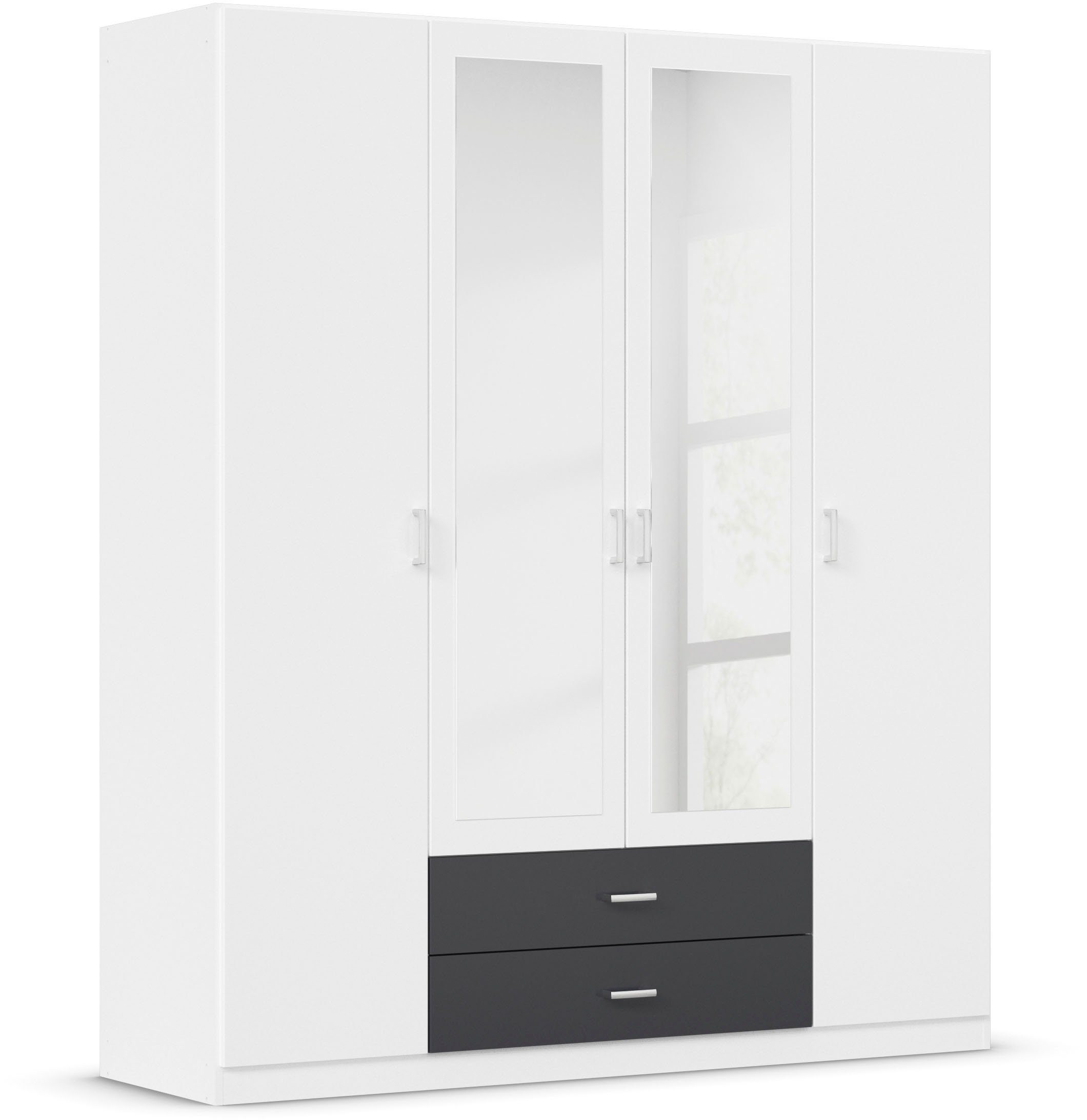 rauch Kledingkast Kast Garderobe Wasmand GAMMA in 3 Breedtes veel opbergruimte met 6 lades, met spiegel topseller made in germany kledingkasten maat